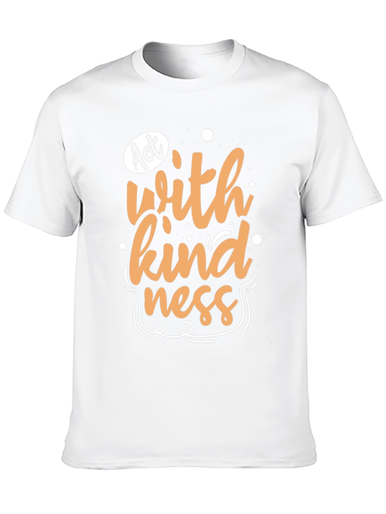 Black Act With Kindness Graphic Tee - Black view 10