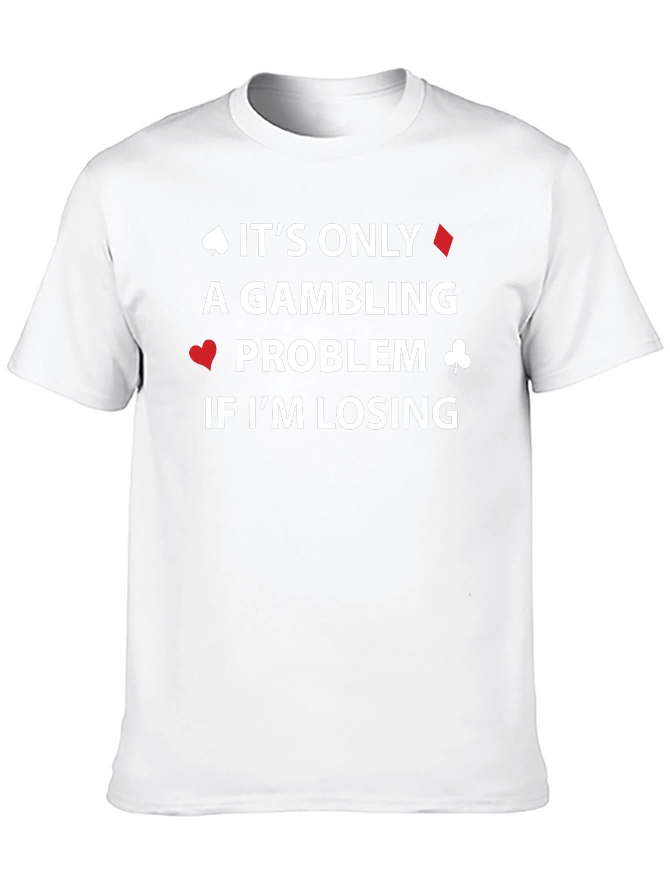 Black Gambling Problem T-Shirt - Lucky Player Tee view 10