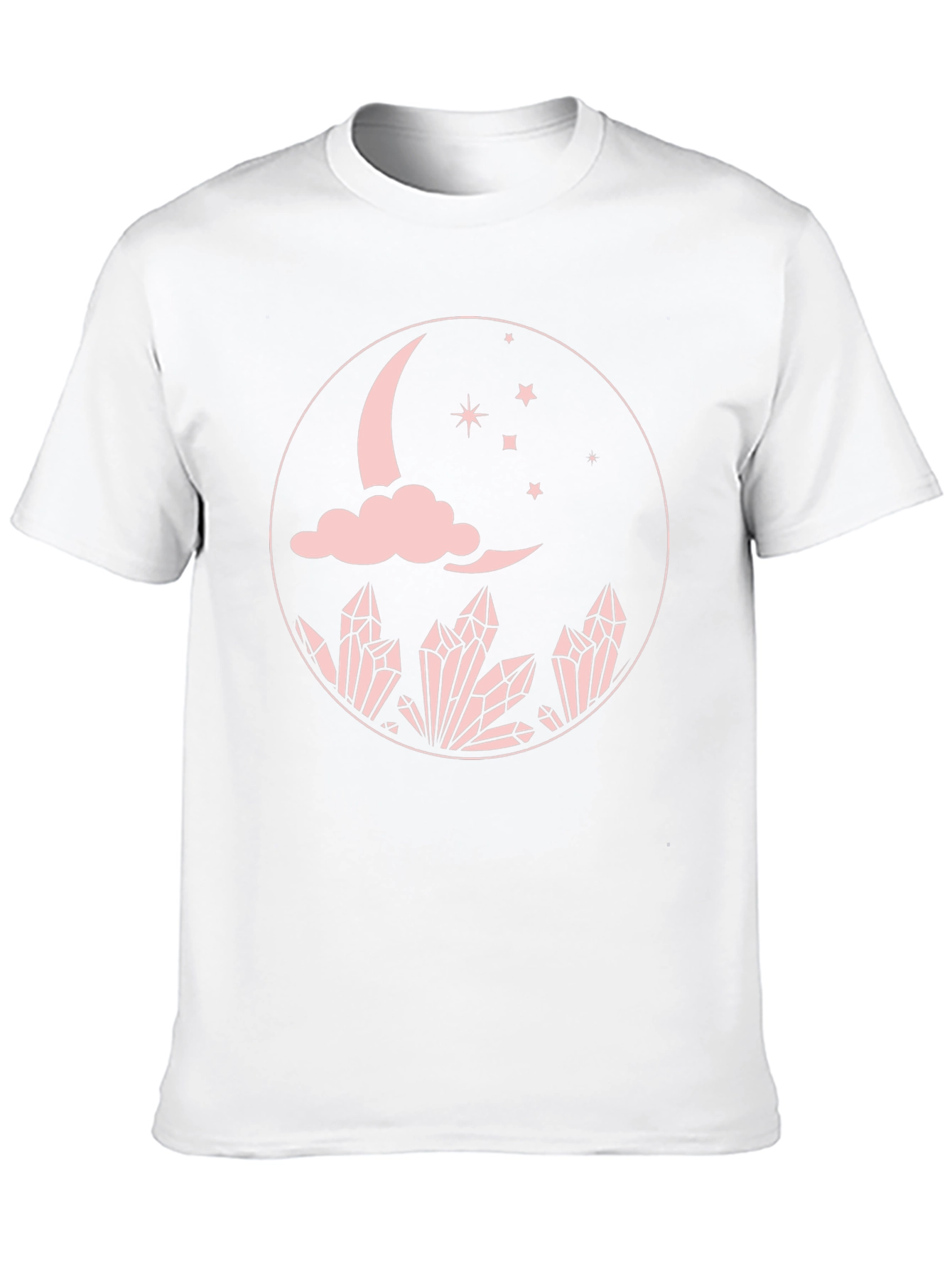 Black Moon Crystal Graphic Tee - Black Cotton Comfort Fit view 10