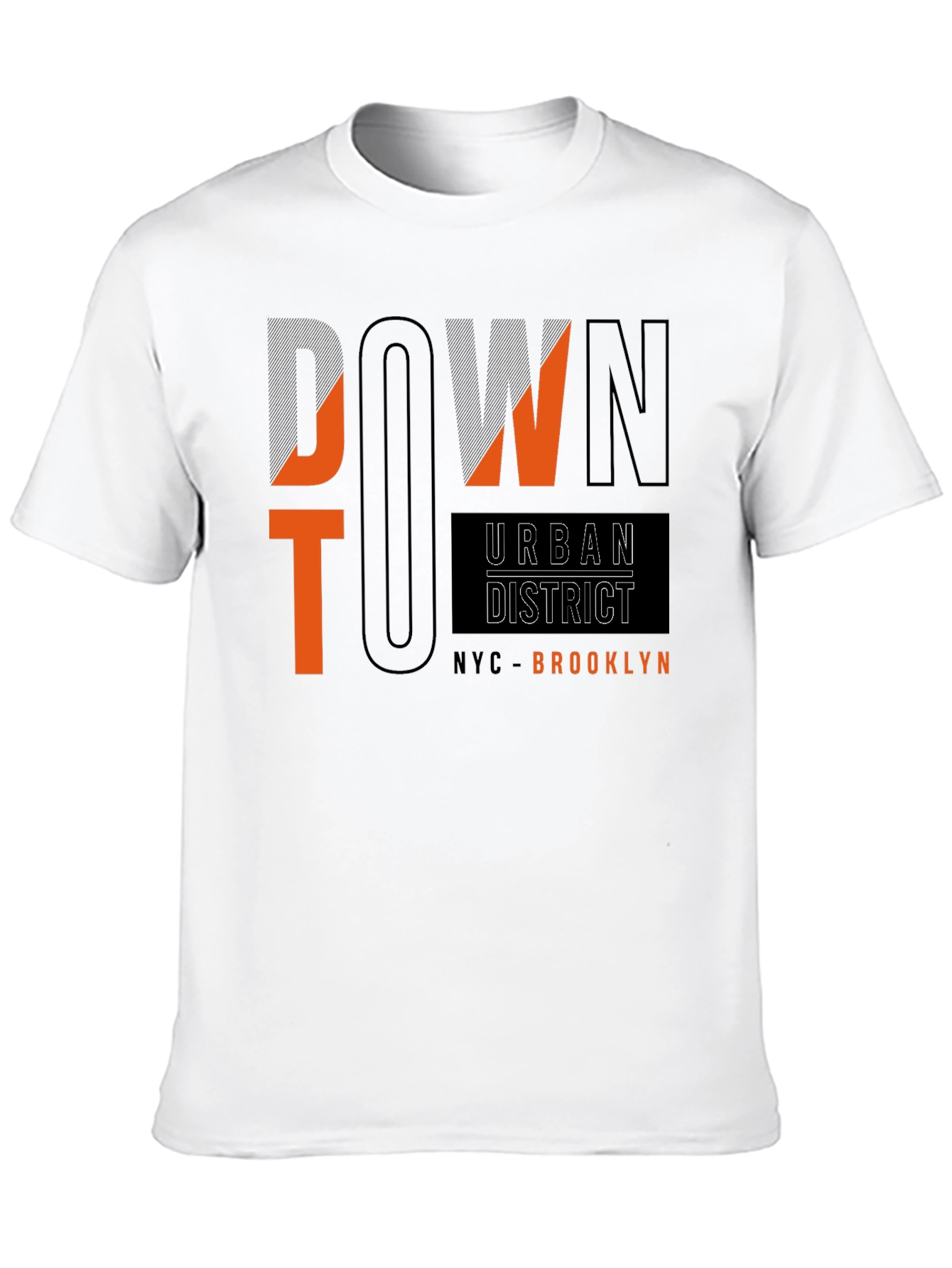 Black Downtown Urban District Black Graphic Tee view 10