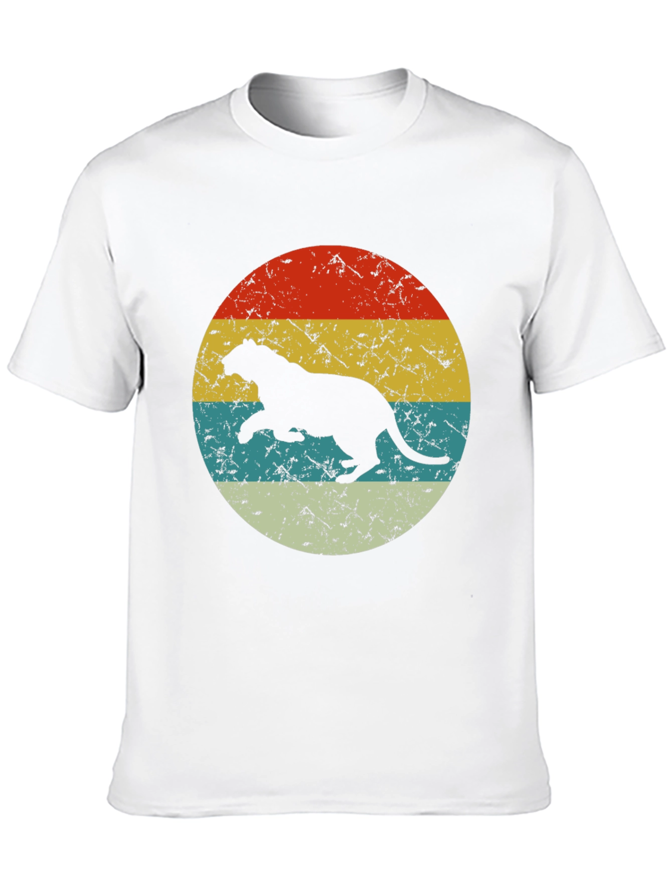 Black Vintage Panther Graphic Tee view 10