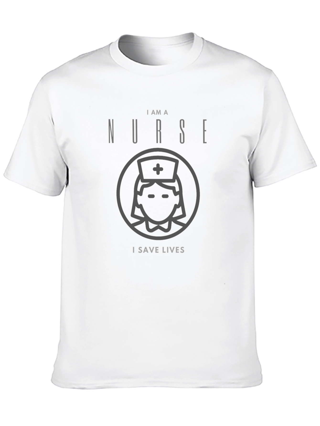 Black I Am A Nurse T-Shirt - Save Lives Graphic Tee view 10