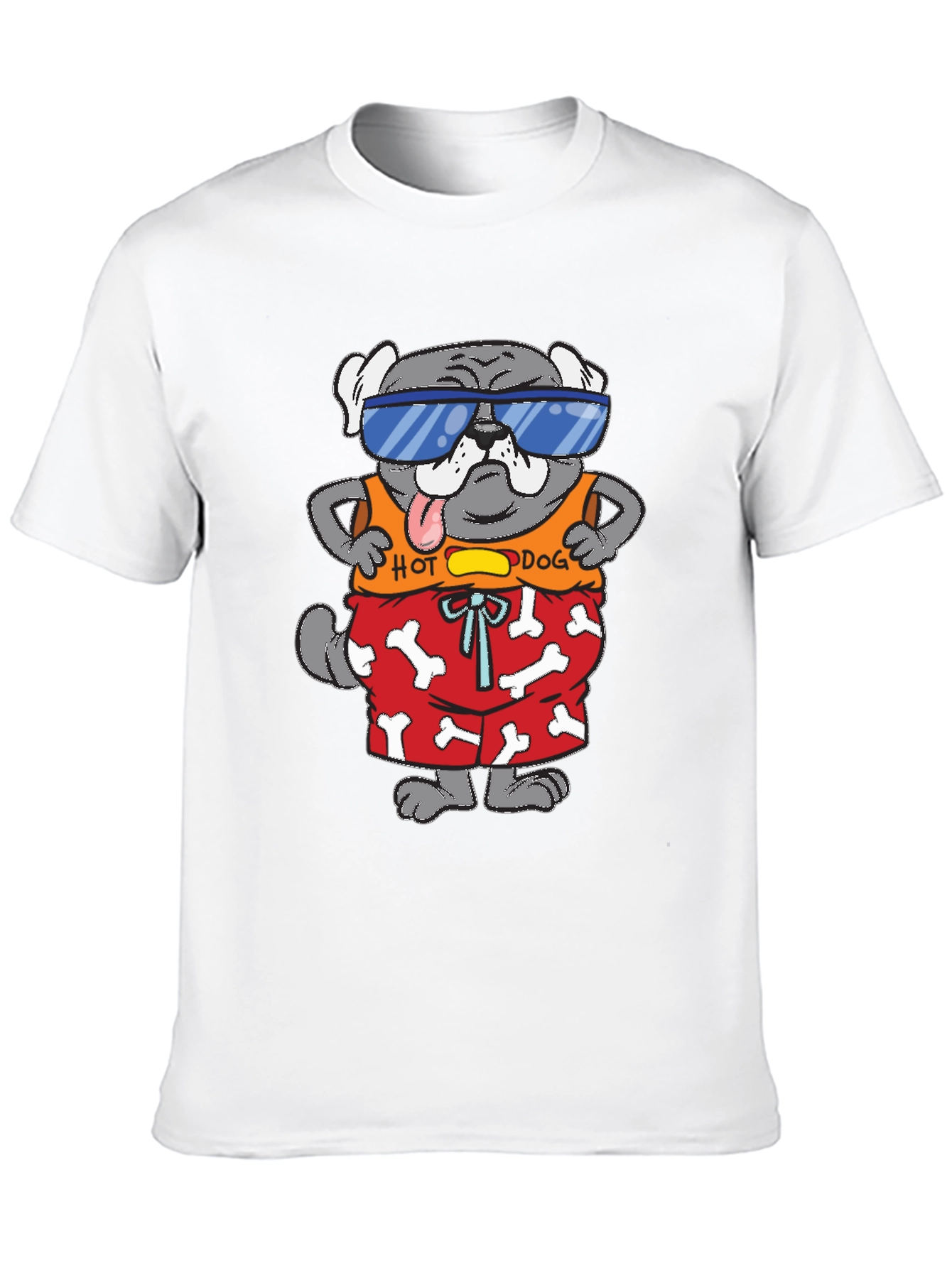 Black Cool Dog Graphic Tee view 10