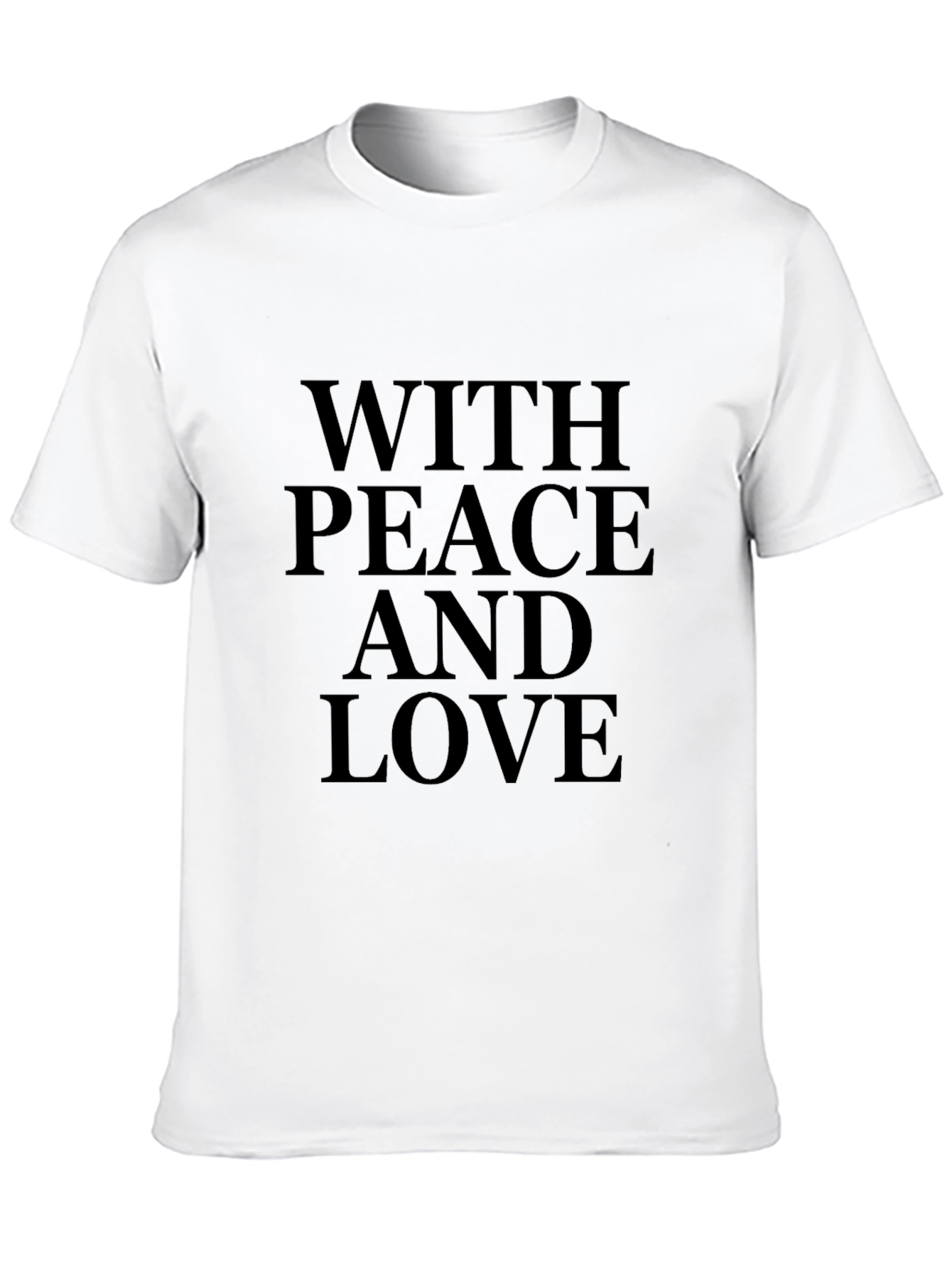 Black Peace and Love Graphic T-Shirt view 10