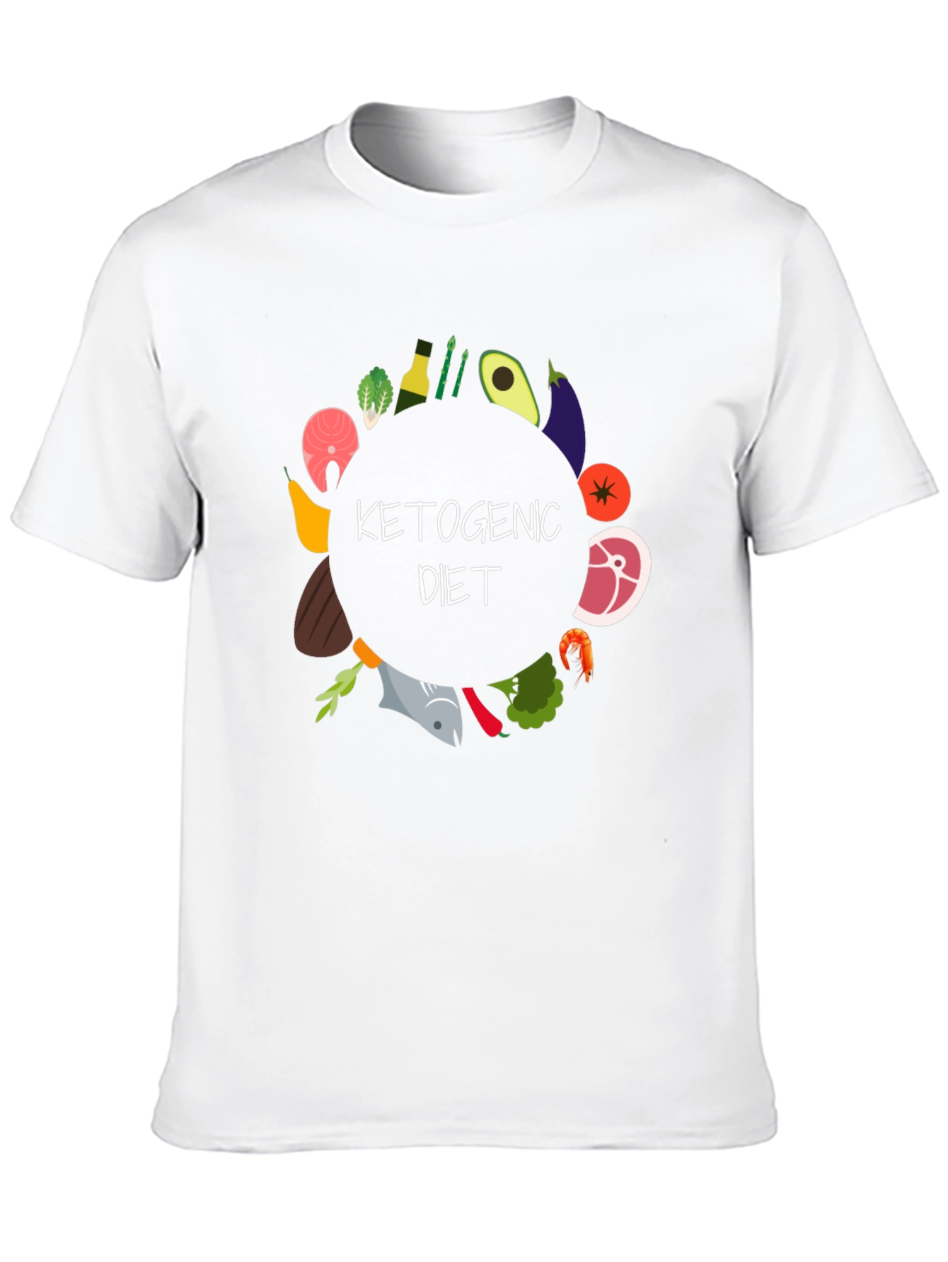 Black Ketogenic Diet T-Shirt view 10