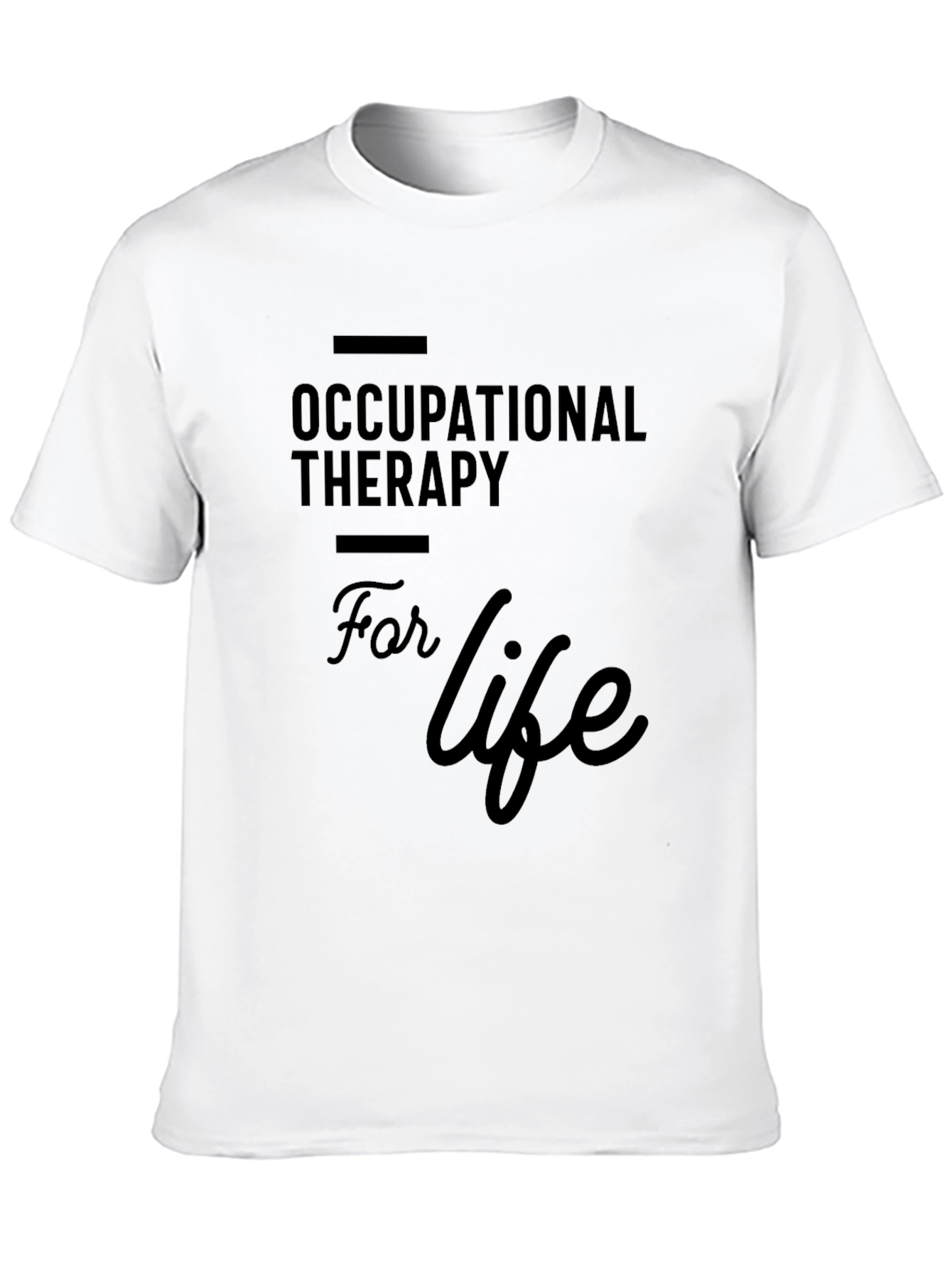 Black Occupational Therapy For Life Black T-Shirt view 10