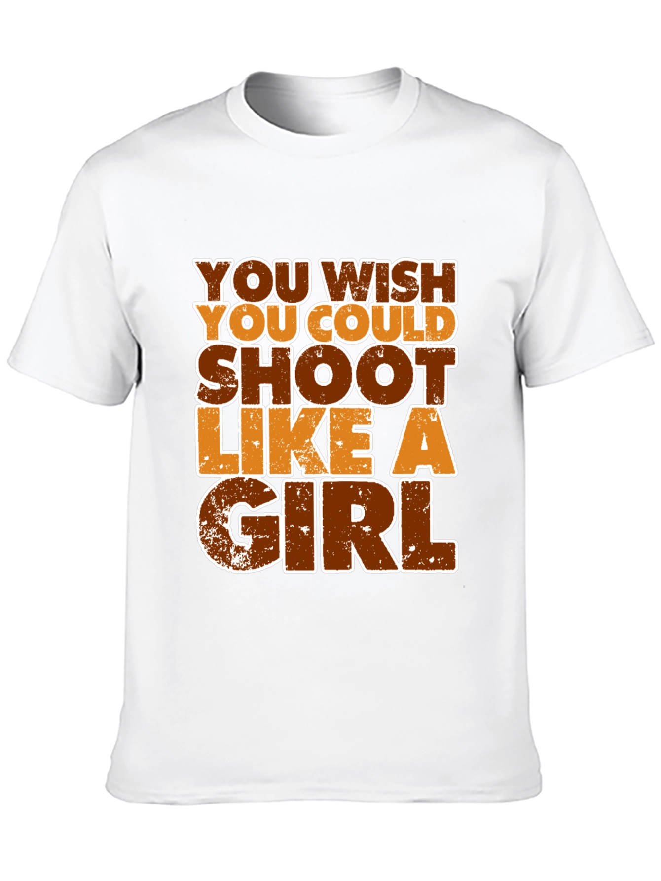 Black You Wish You Could Shoot Like A Girl Graphic T-Shirt view 10