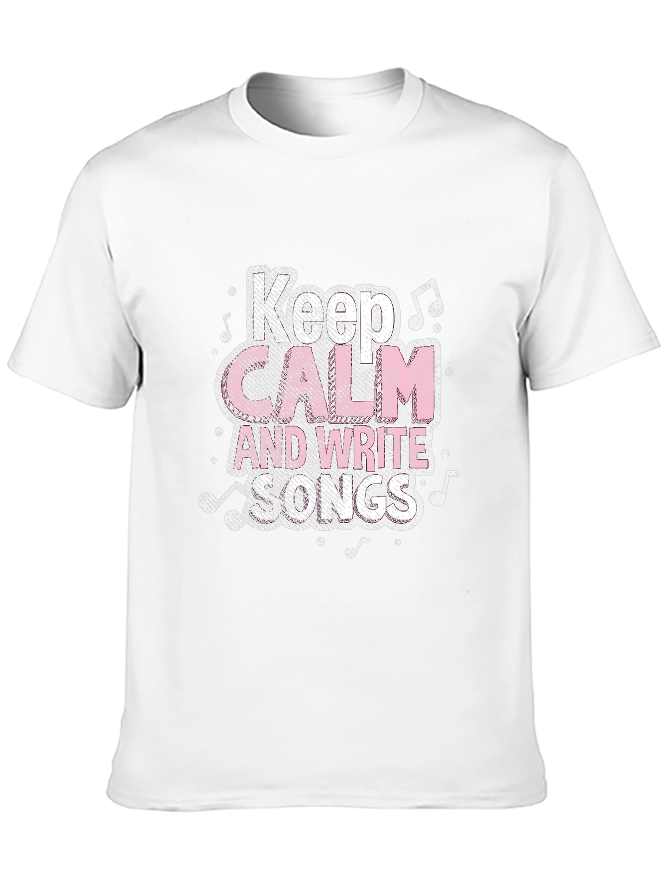 Black Keep Calm and Write Songs Black T-Shirt view 10
