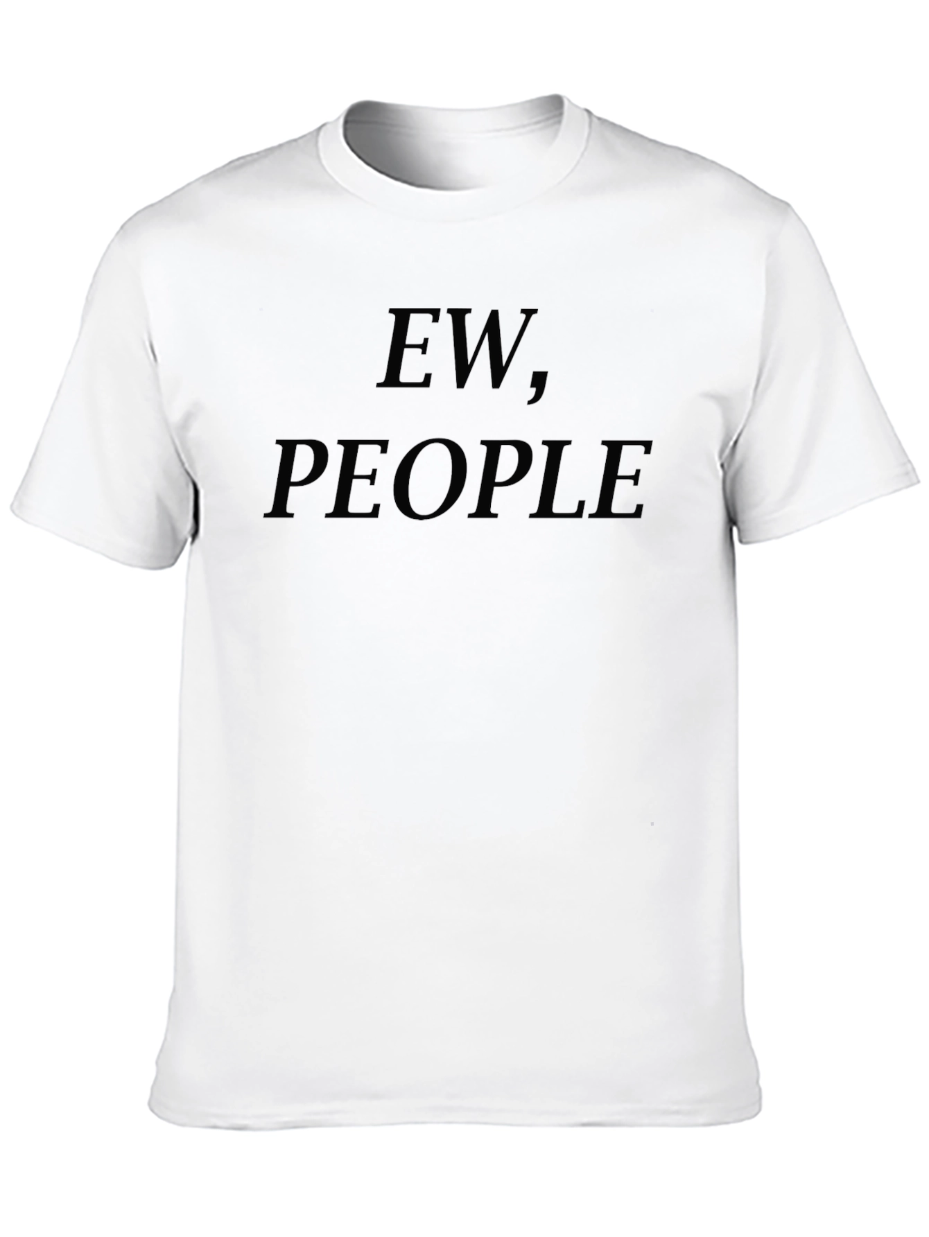 Black Ew, People T-Shirt - Introvert Humor Tee view 10