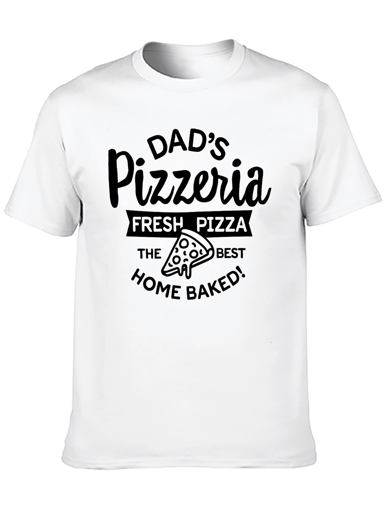 Black Dad's Pizzeria Black T-Shirt - Fresh, Home Baked Pizza view 10