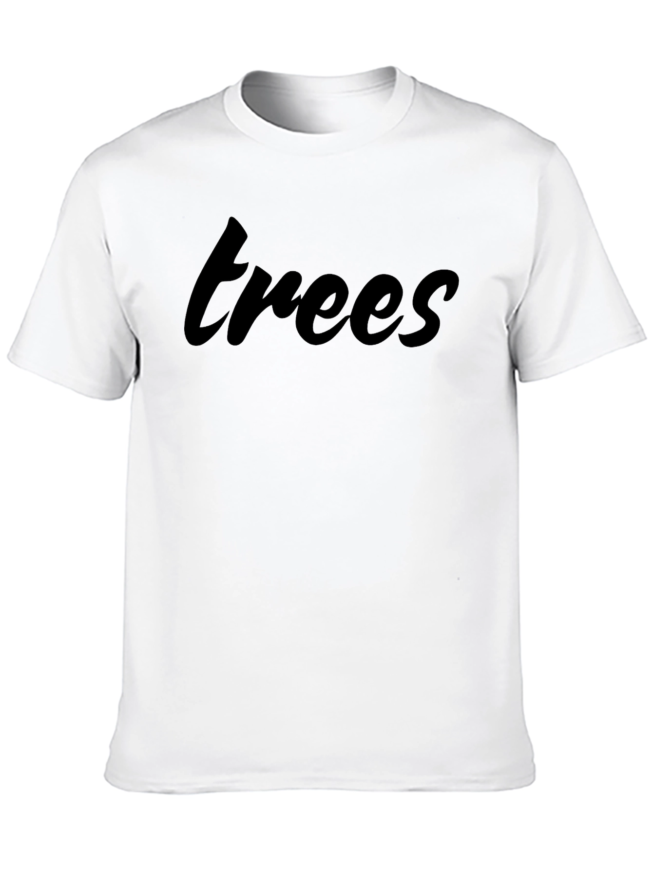 Black Trees Graphic Print Black T-Shirt view 10