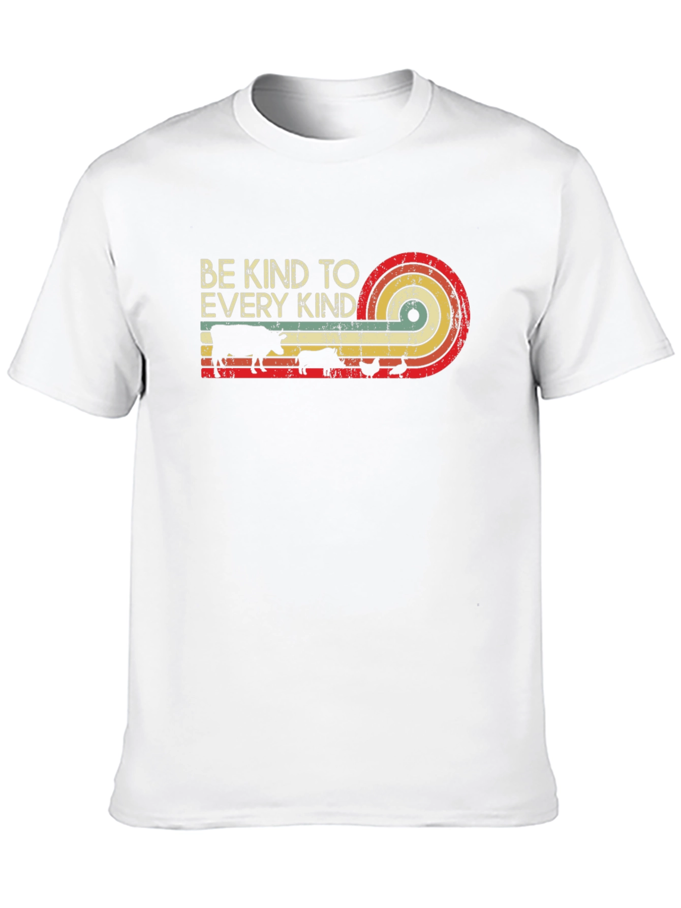 Black Be Kind to Every Kind Retro Tee view 10