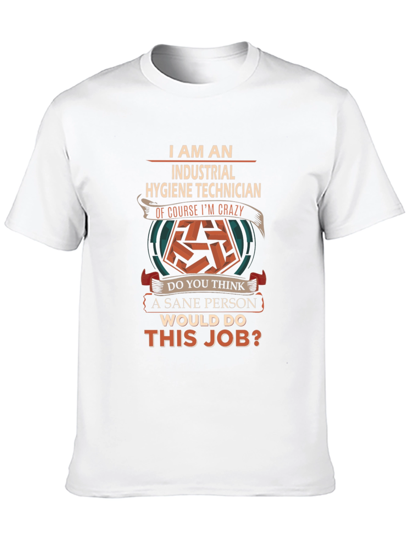 Black Industrial Hygiene Technician Crazy Job T-Shirt view 10