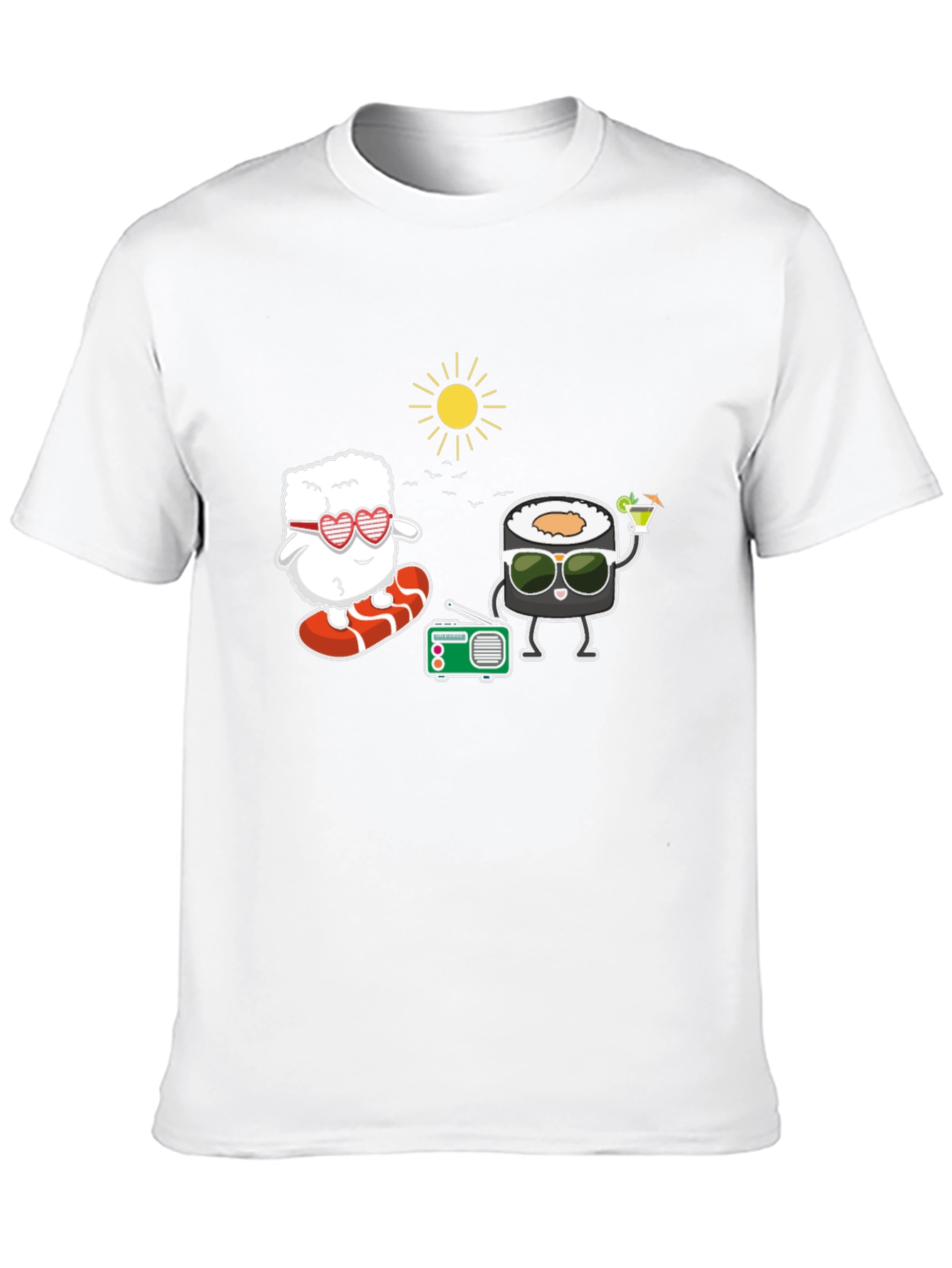 Black Sushi Fun T-Shirt - Beach Vibes view 10