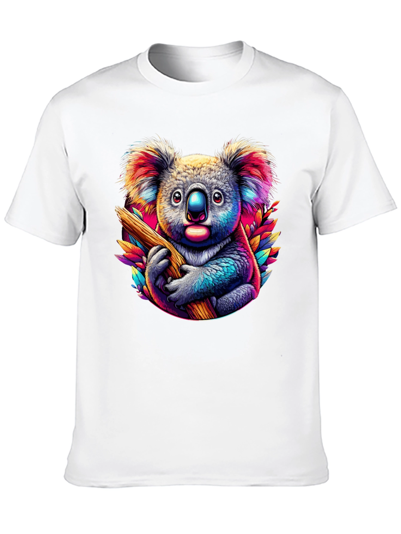 Black Koala Bear Graphic T-Shirt - Vibrant Colors view 10