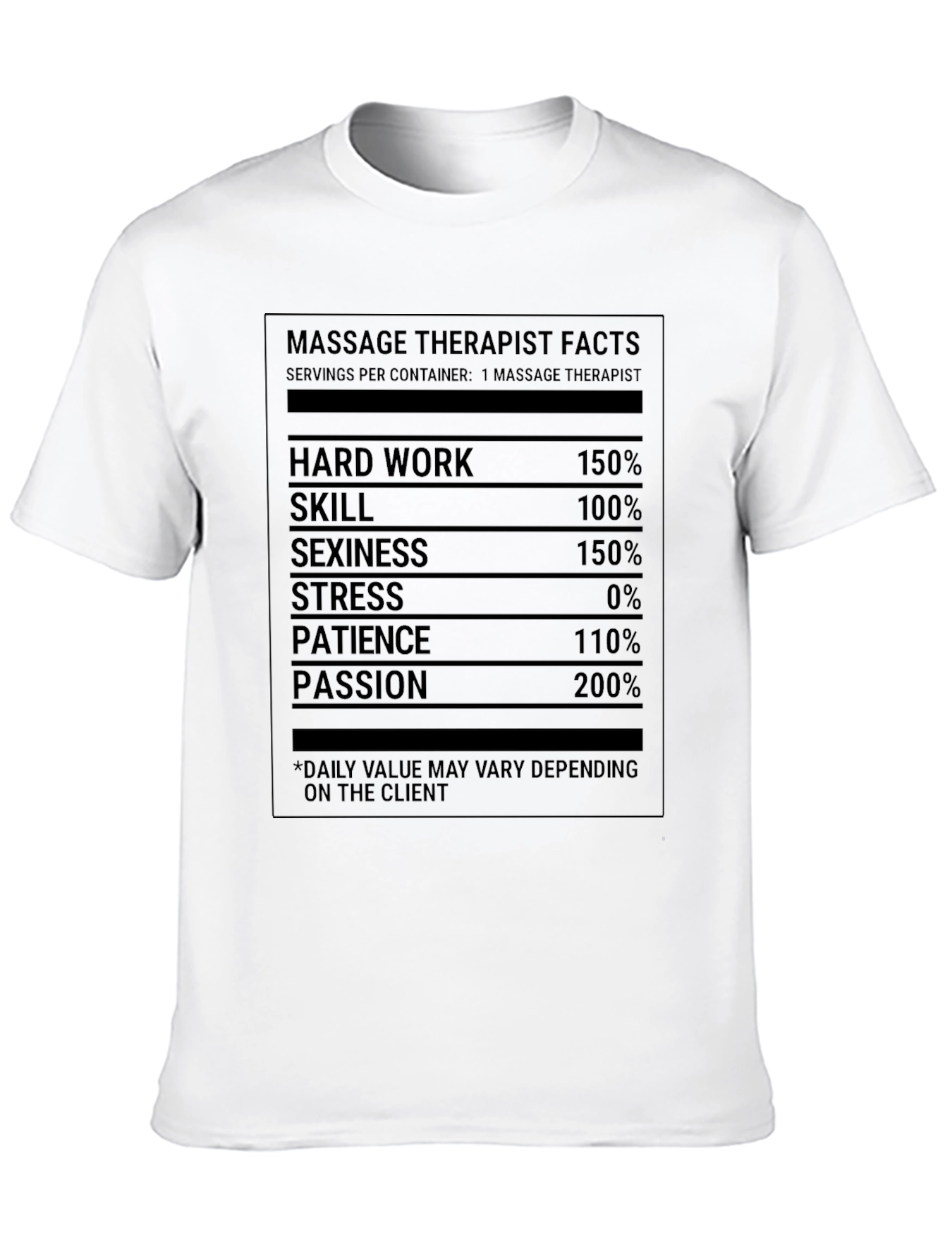 Black Massage Therapist Facts T-Shirt Funny Gift view 10