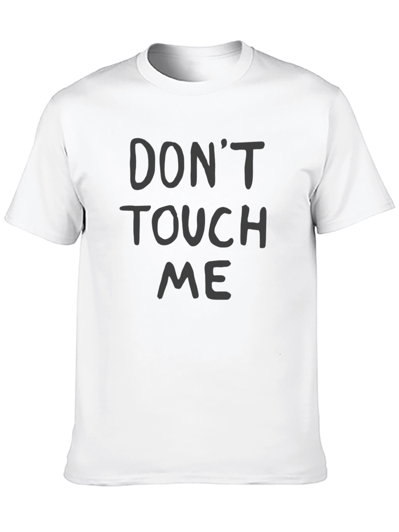 Black Don't Touch Me Graphic Tee - Black Casual Shirt view 10