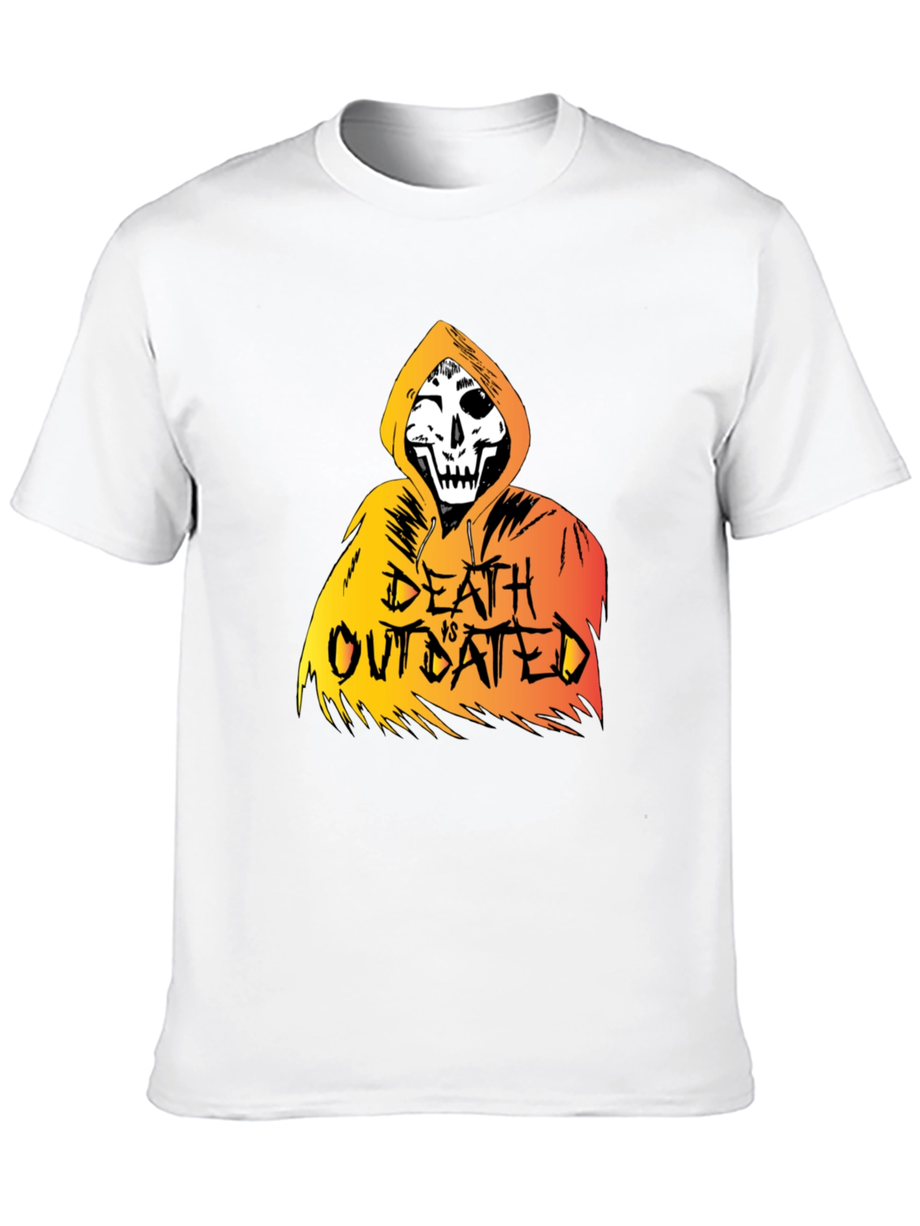 Black Death vs Outdated Graphic T-Shirt - Black view 10