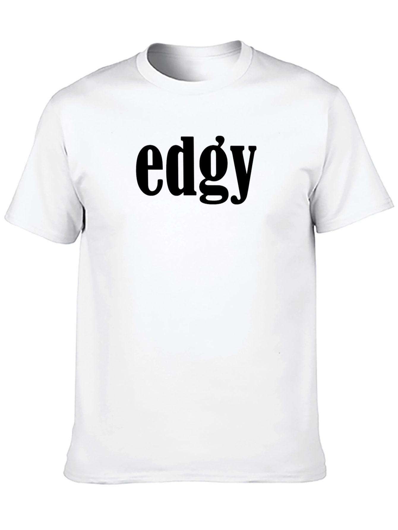 Black Edgy Black T-Shirt for Men view 10