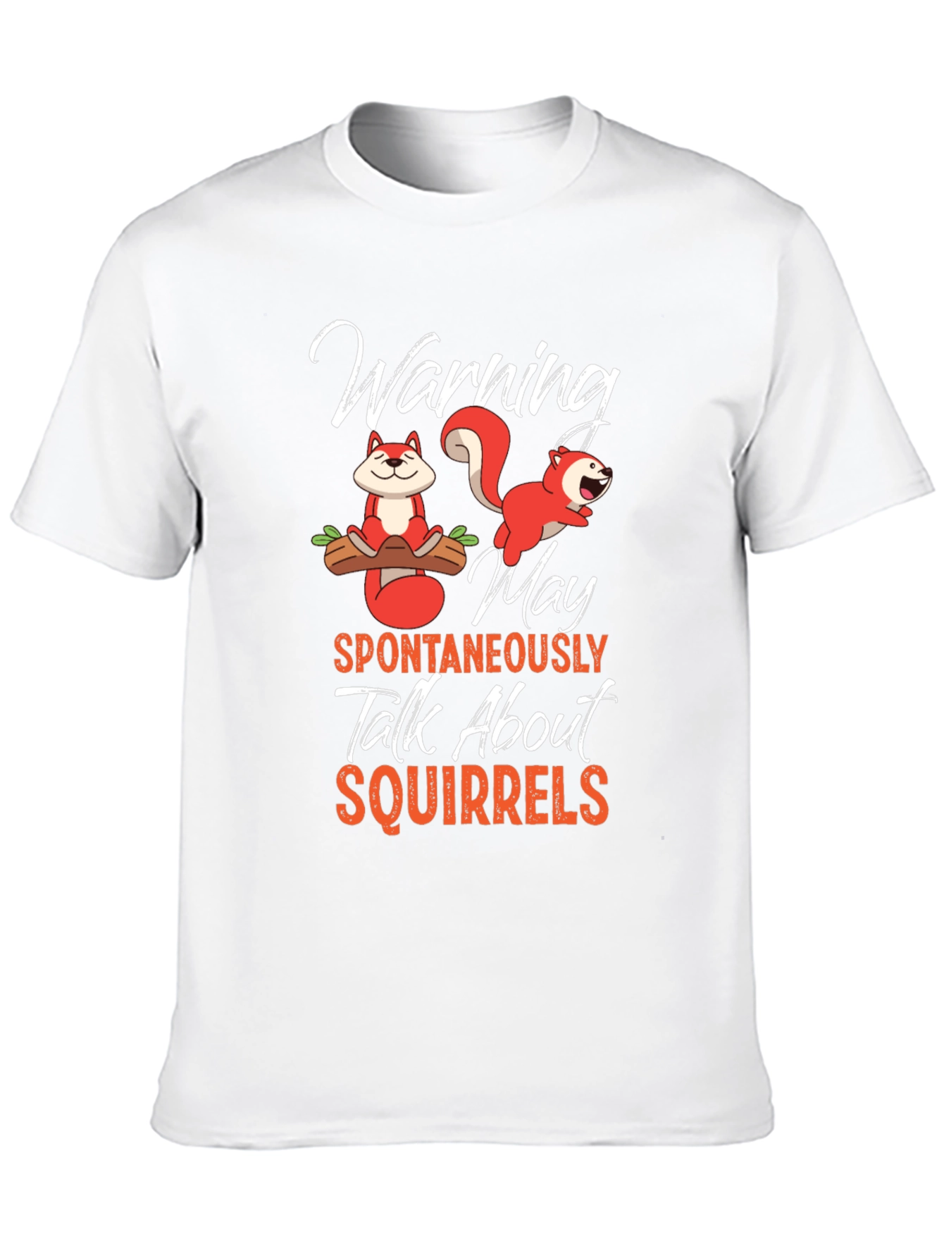 Black Funny Squirrel Graphic T-Shirt view 10