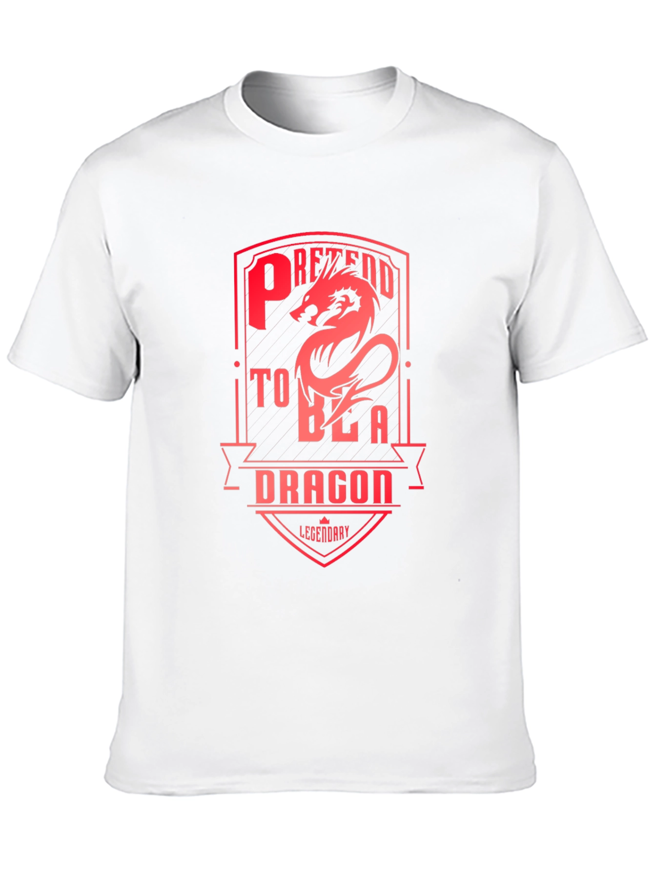 Black Pretend to Be a Dragon T-Shirt - Legendary Design view 10