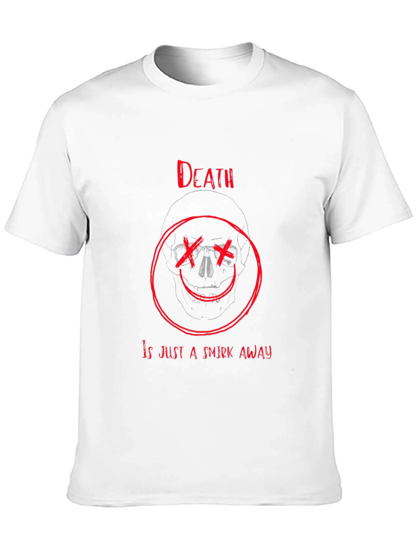 Black Death's Smirk Graphic T-Shirt - Black Crew Neck view 10