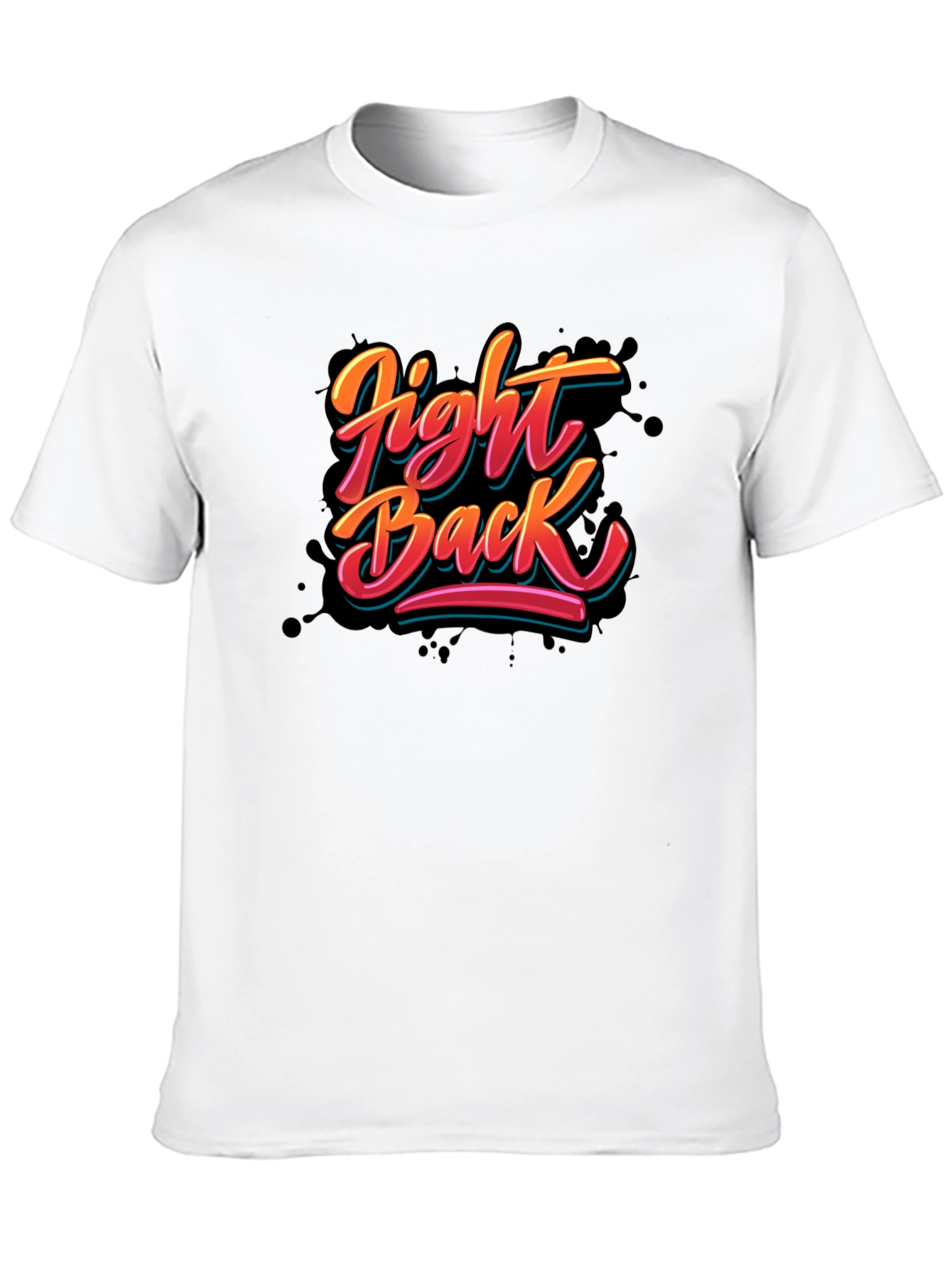 Black Fight Back Graphic T-Shirt - Bold Statement Tee view 10