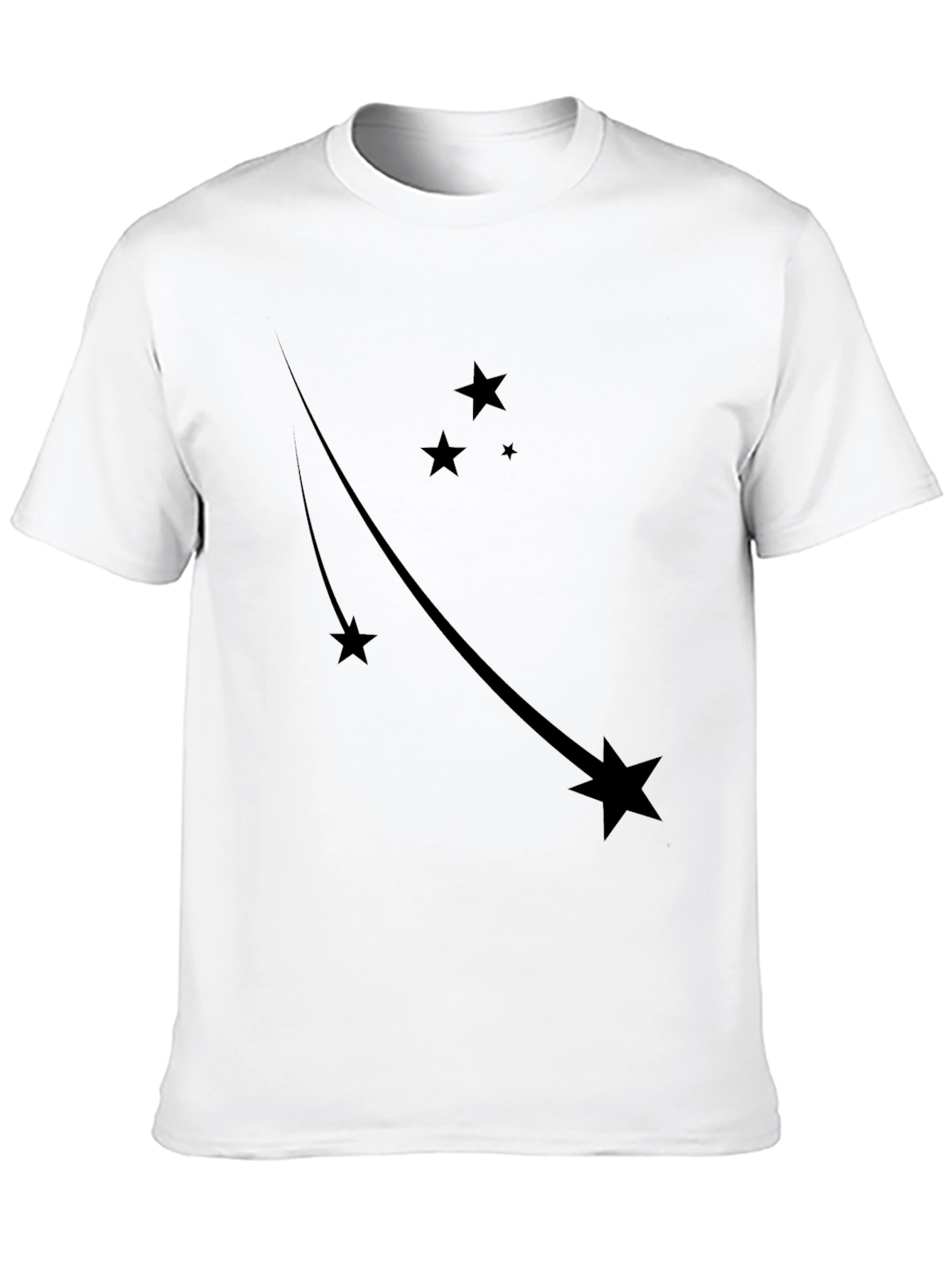 Black Star Trail Black Tee - Stylish Graphic T-Shirt view 10