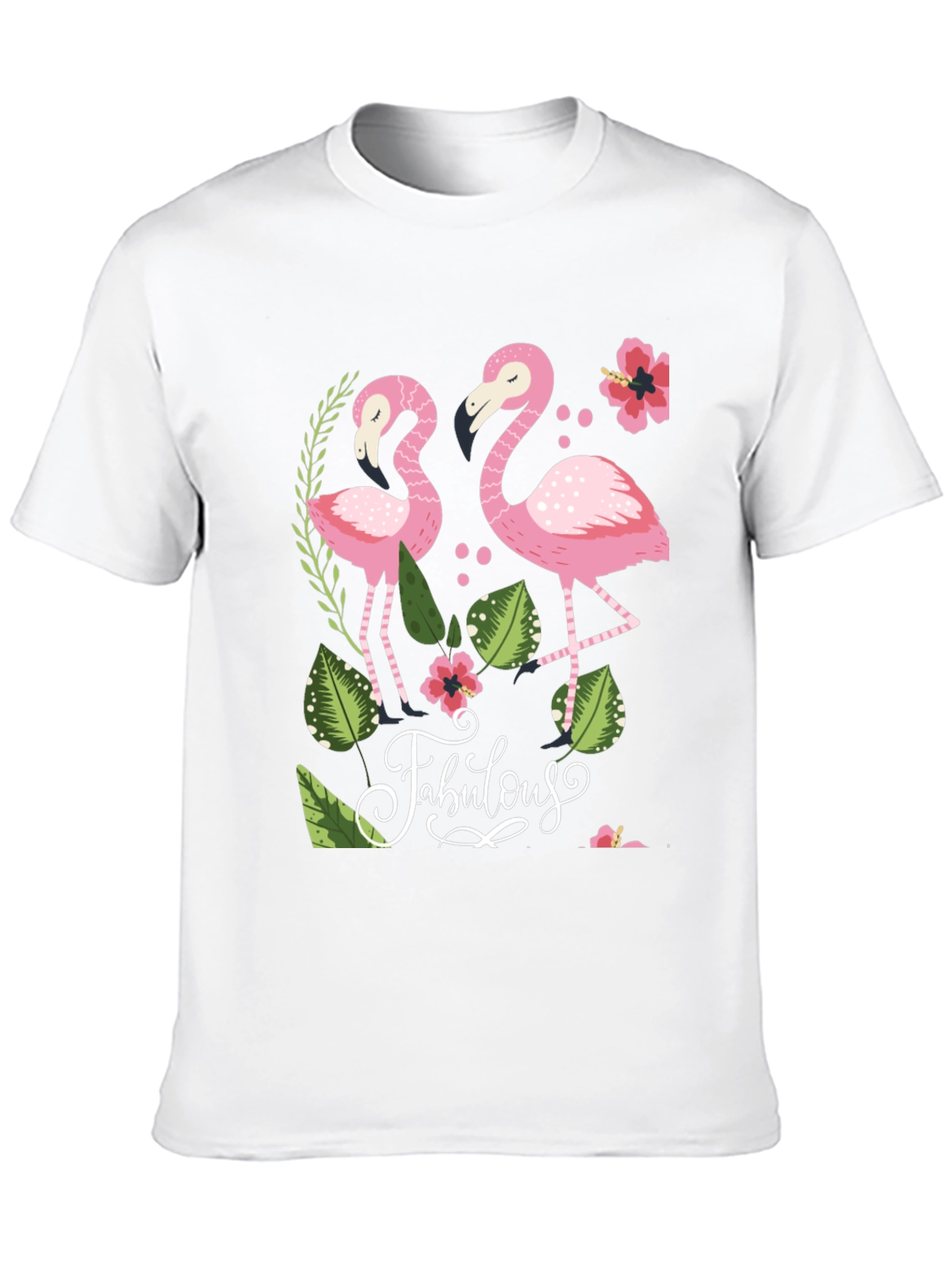 Black Fabulous Flamingo Graphic T-Shirt view 10