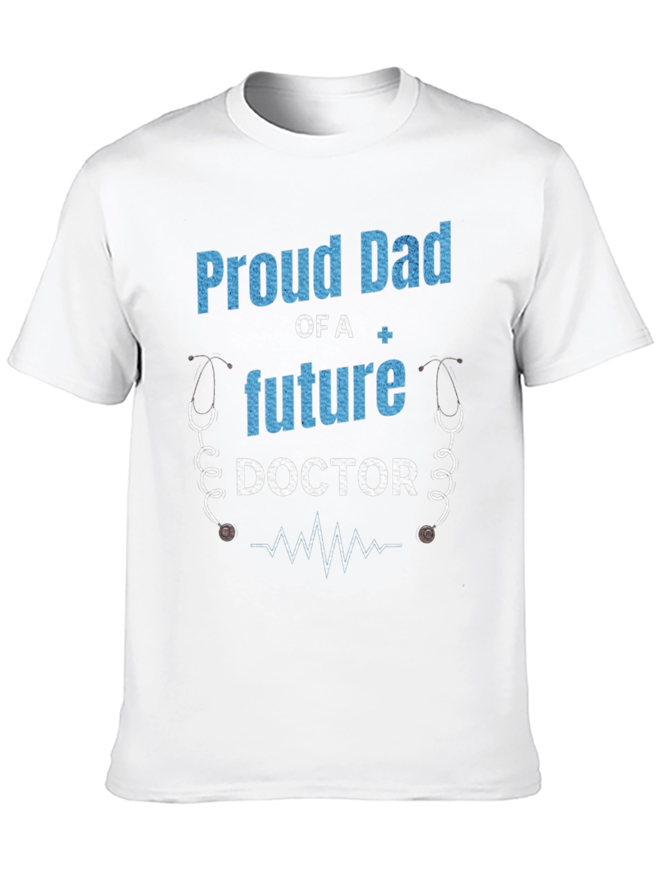 Black Proud Dad of a Future Doctor T-Shirt view 10