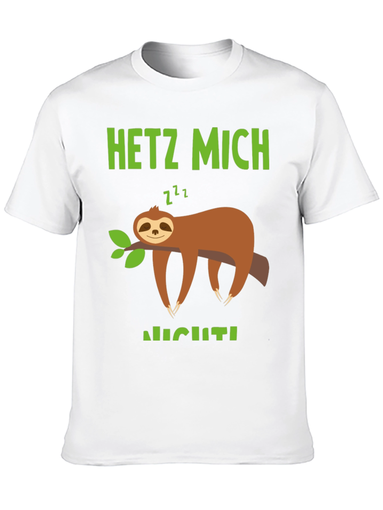 Black Relaxed Sloth Graphic Tee - Hetz Mich Nicht view 10