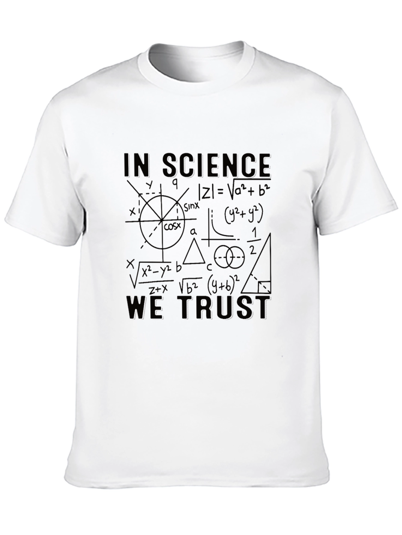 Black Science Equations Graphic Print Tee view 10