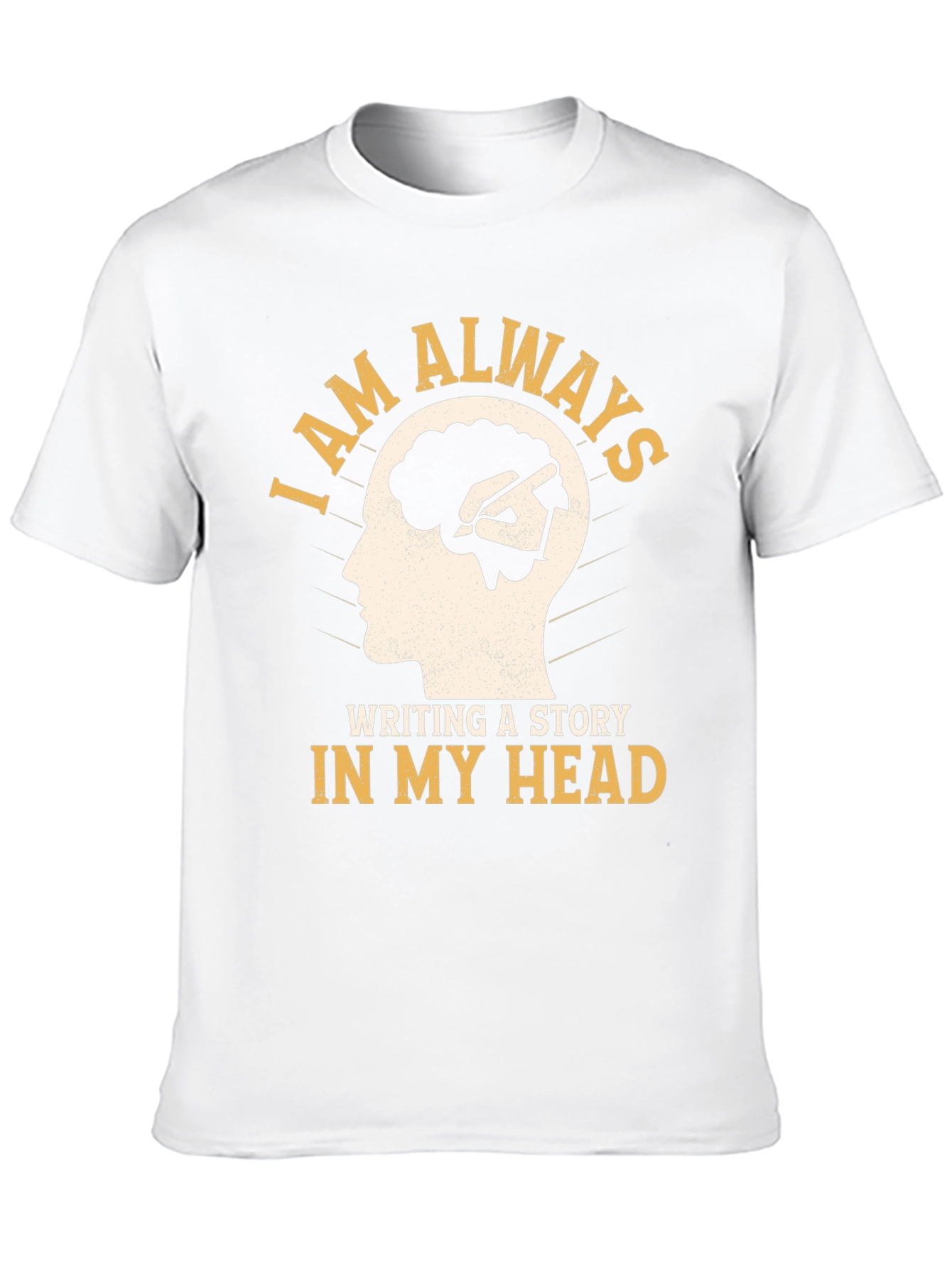 Black Creative Mind T-Shirt - Always Writing a Story view 10