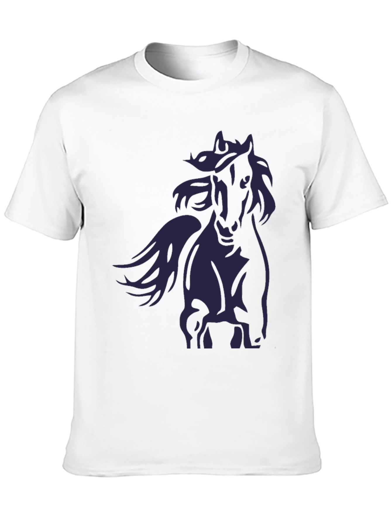 Black Black Horse Graphic T-Shirt - Stylish Men's Tee view 10