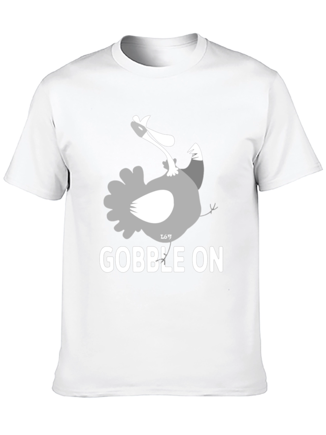 Black Gobble On Turkey Graphic Tee view 10