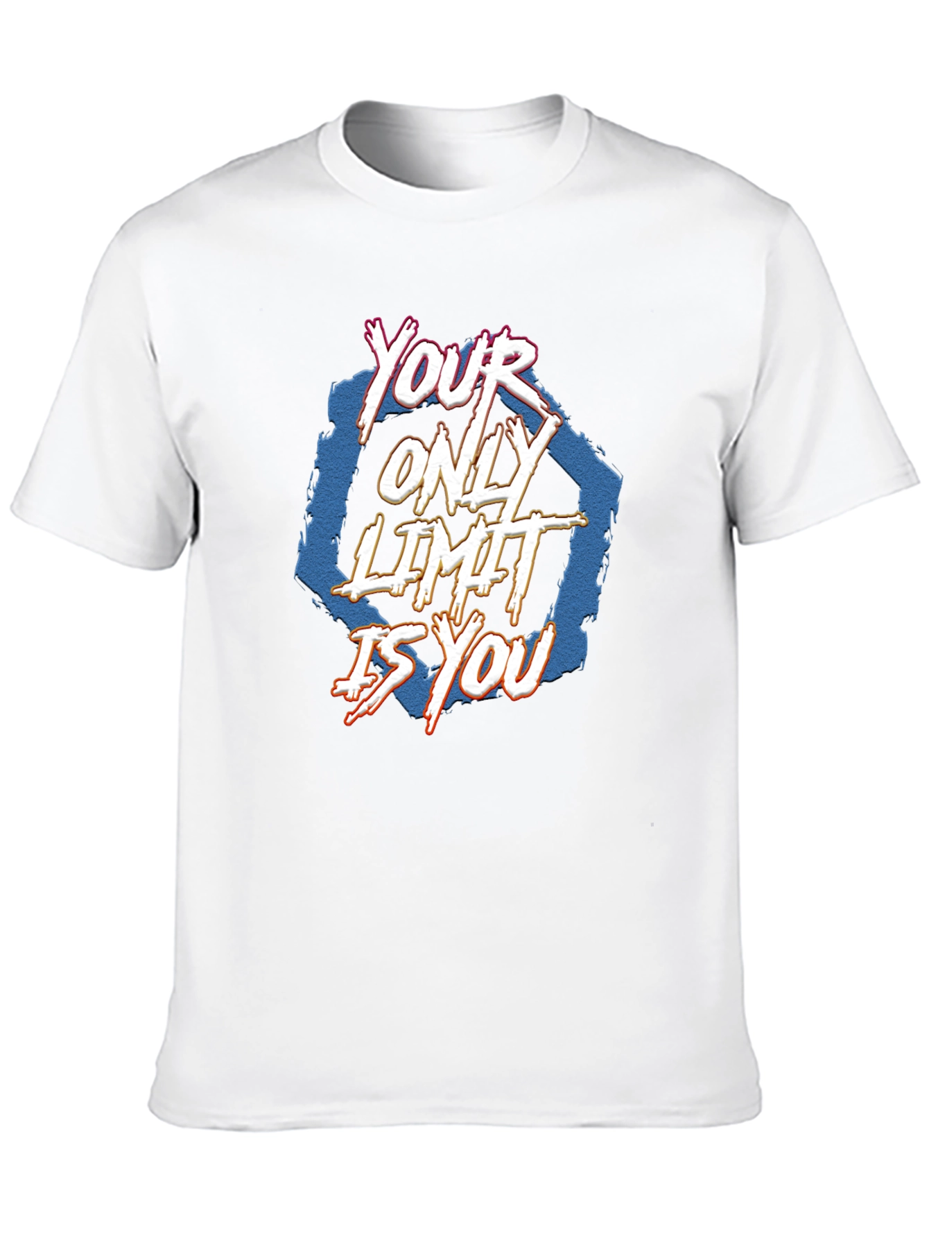 Black Your Only Limit Is You T-Shirt - Motivational Tee view 10