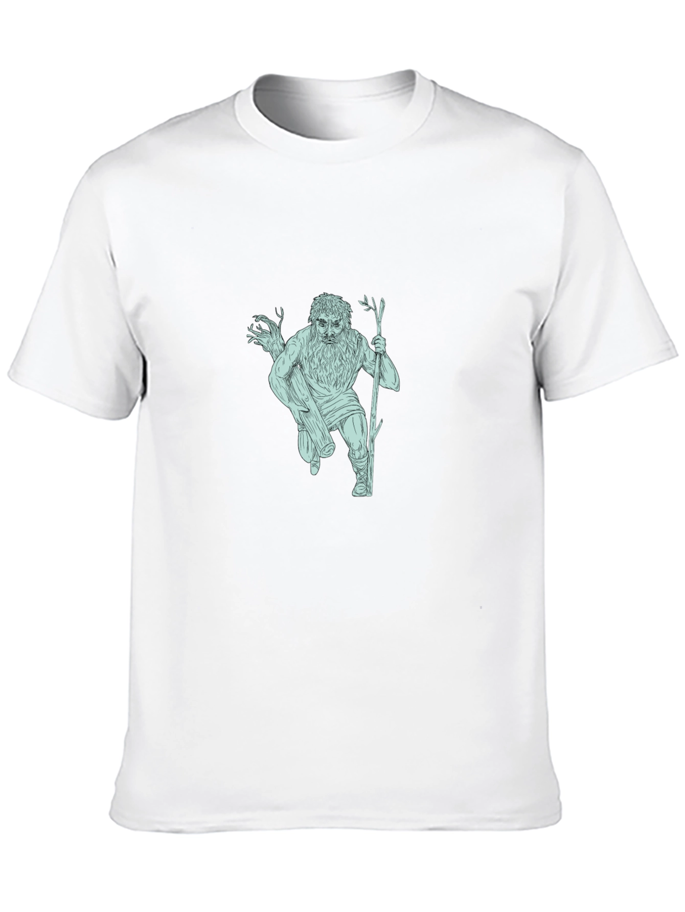 Black Mythical Forest Man T-Shirt view 10