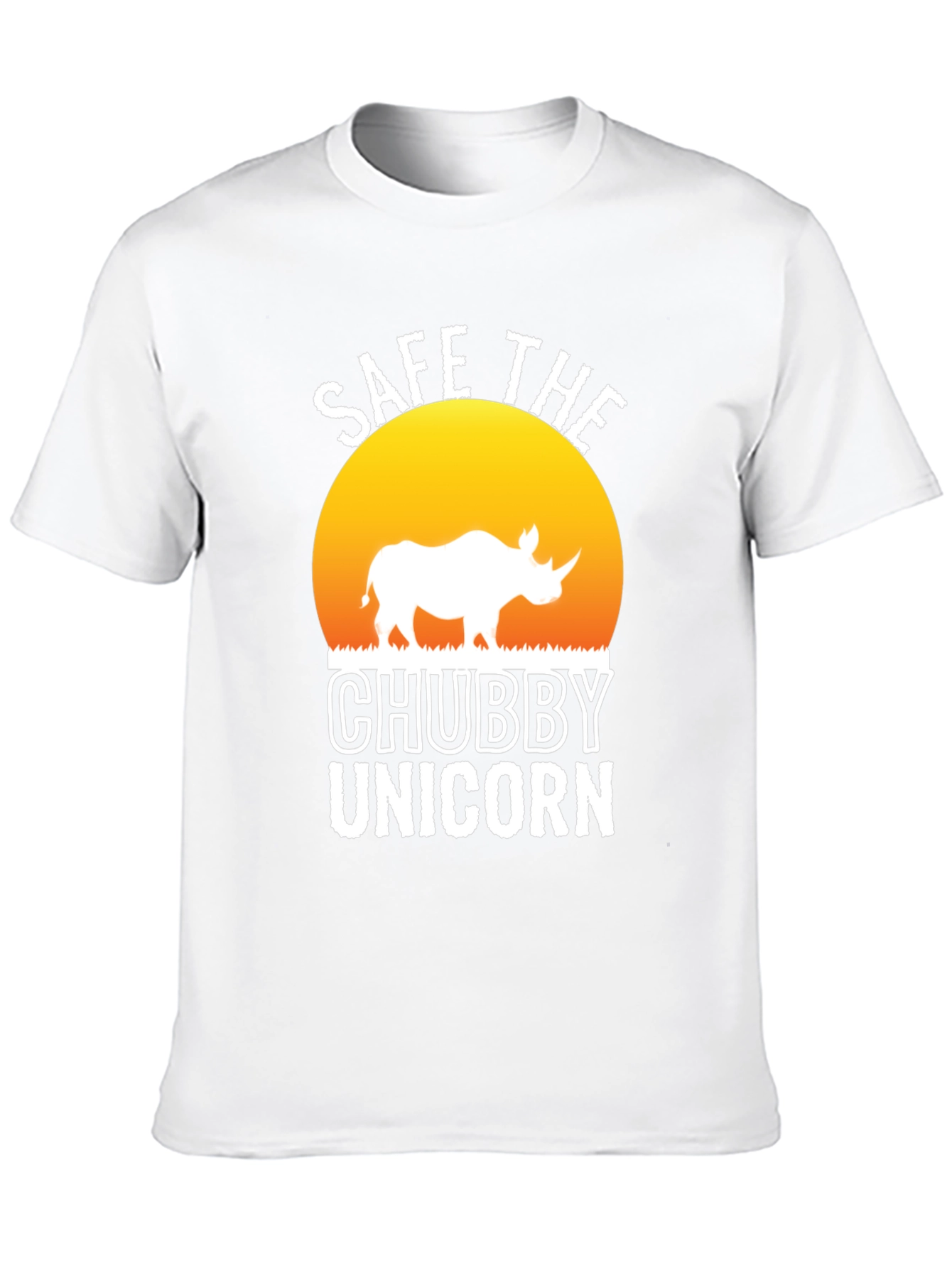 Black Save the Chubby Unicorn Black T-Shirt view 10