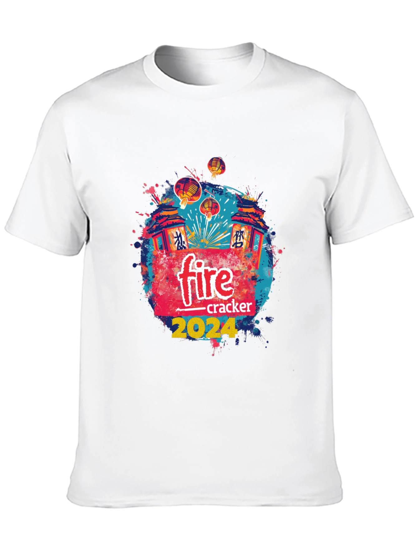 Black Firecracker 2024 Graphic T-Shirt view 10