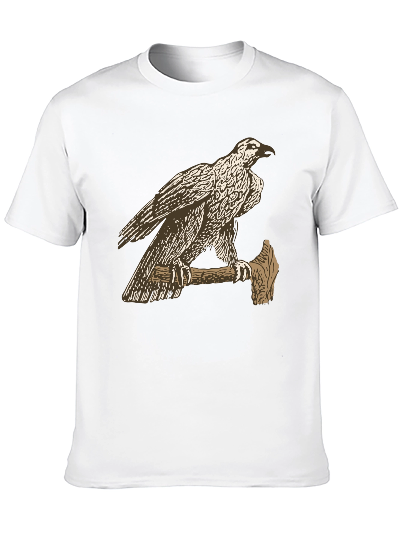 Black Eagle on Axe Black T-Shirt - Unique Graphic Tee view 10