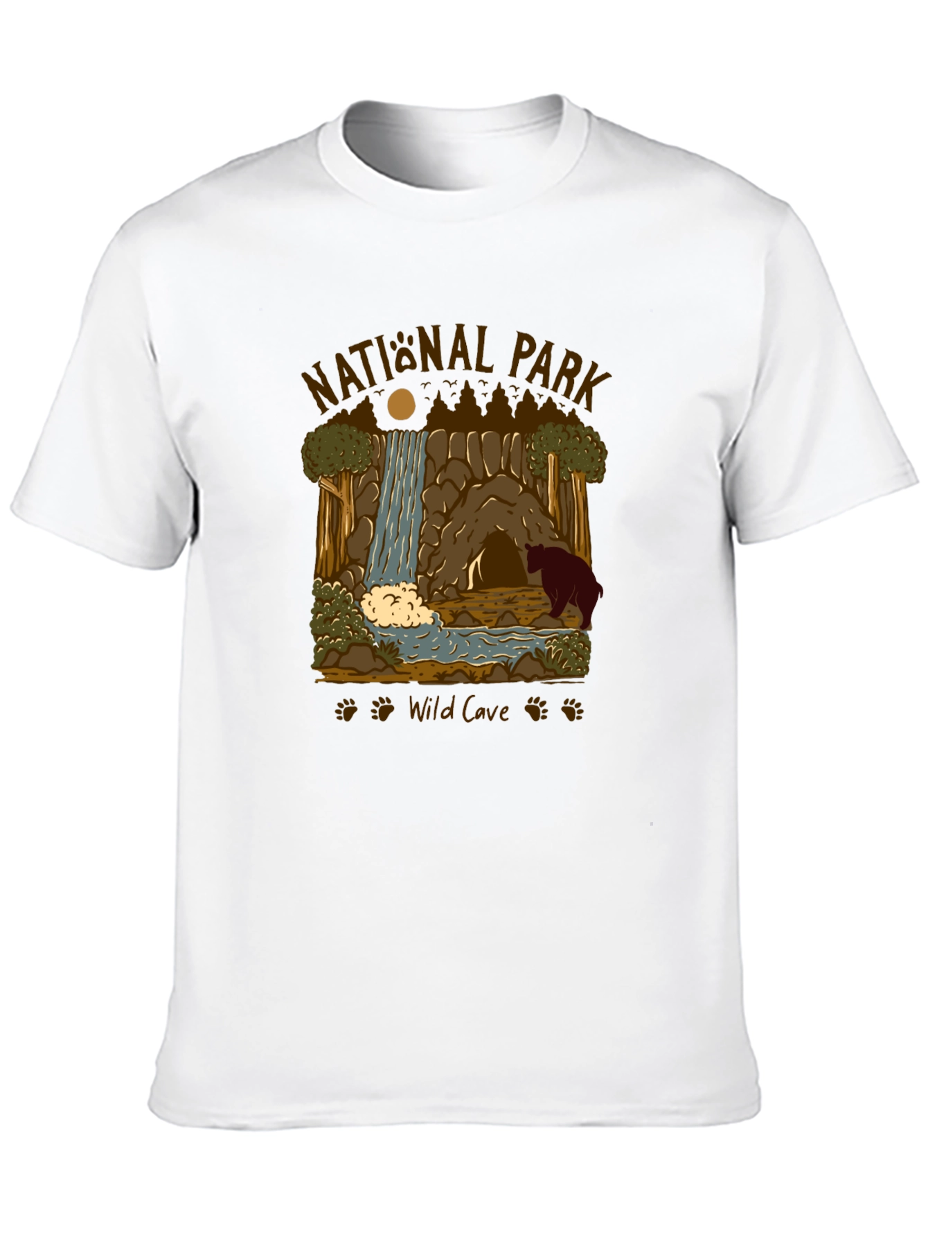 Black National Park Wild Cave Black T-Shirt view 10