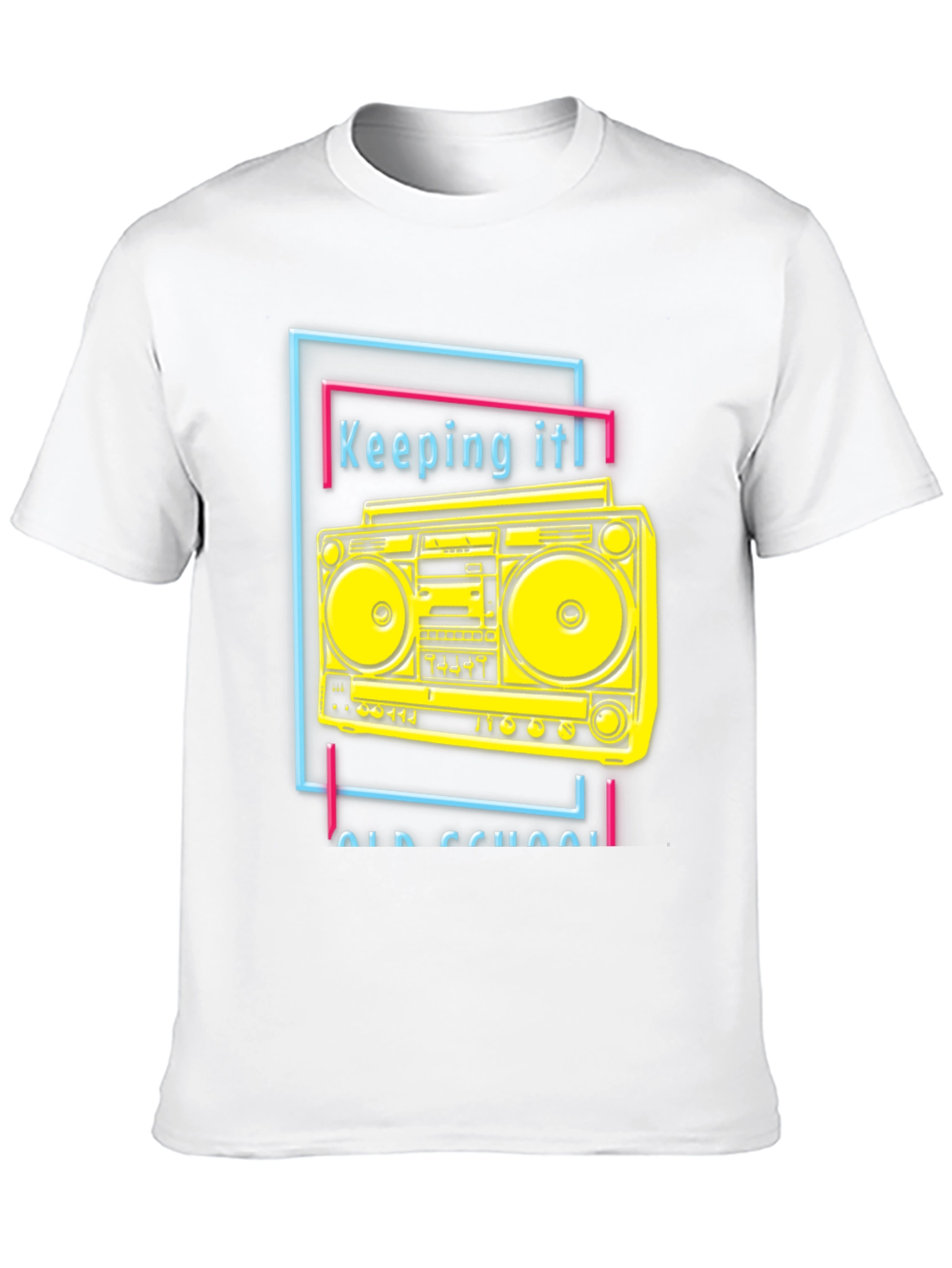 Black Retro Boombox Graphic Tee - Keeping It Old School view 10