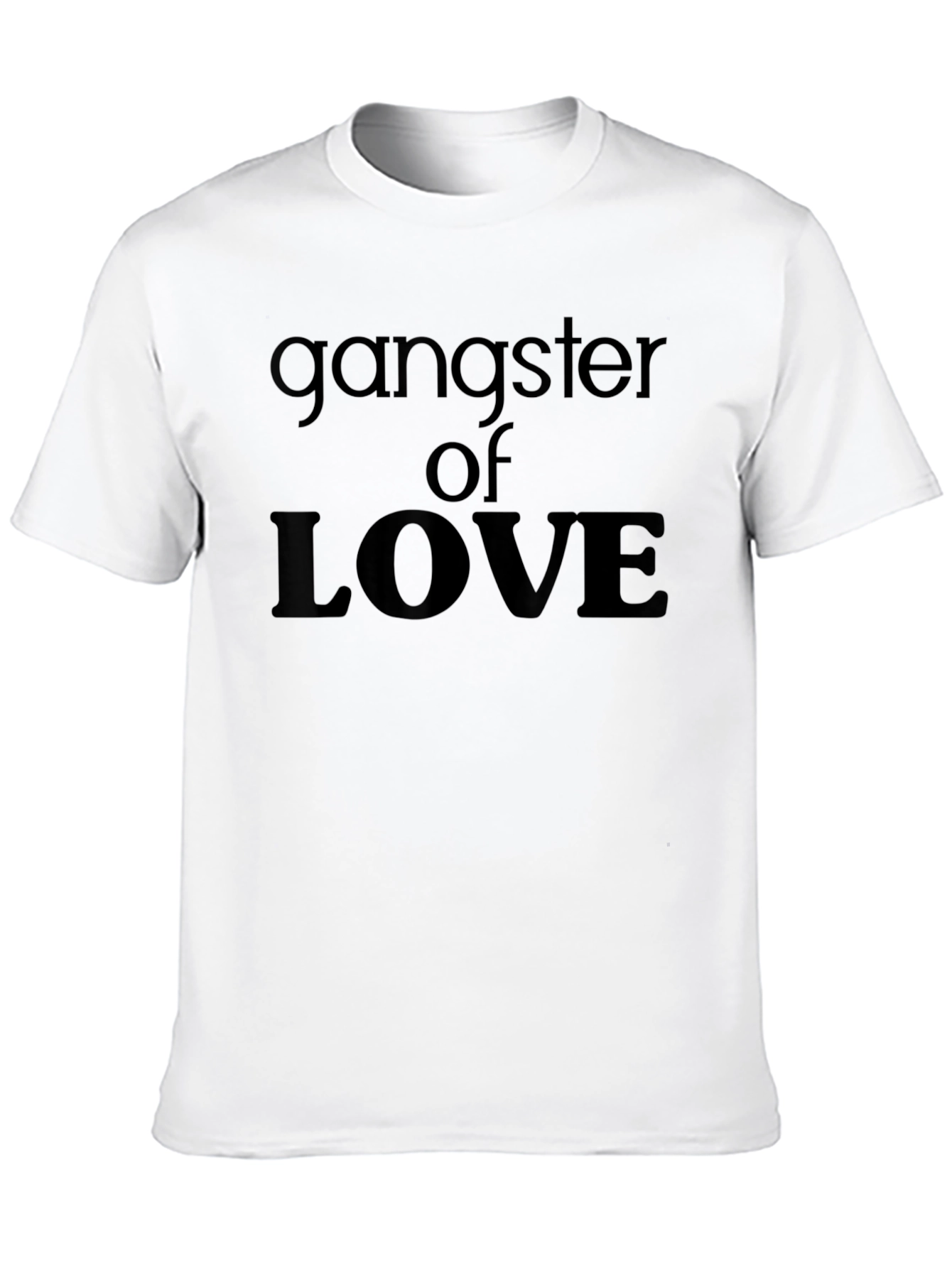 Black Gangster of Love Graphic Tee - Black Cotton Blend view 10