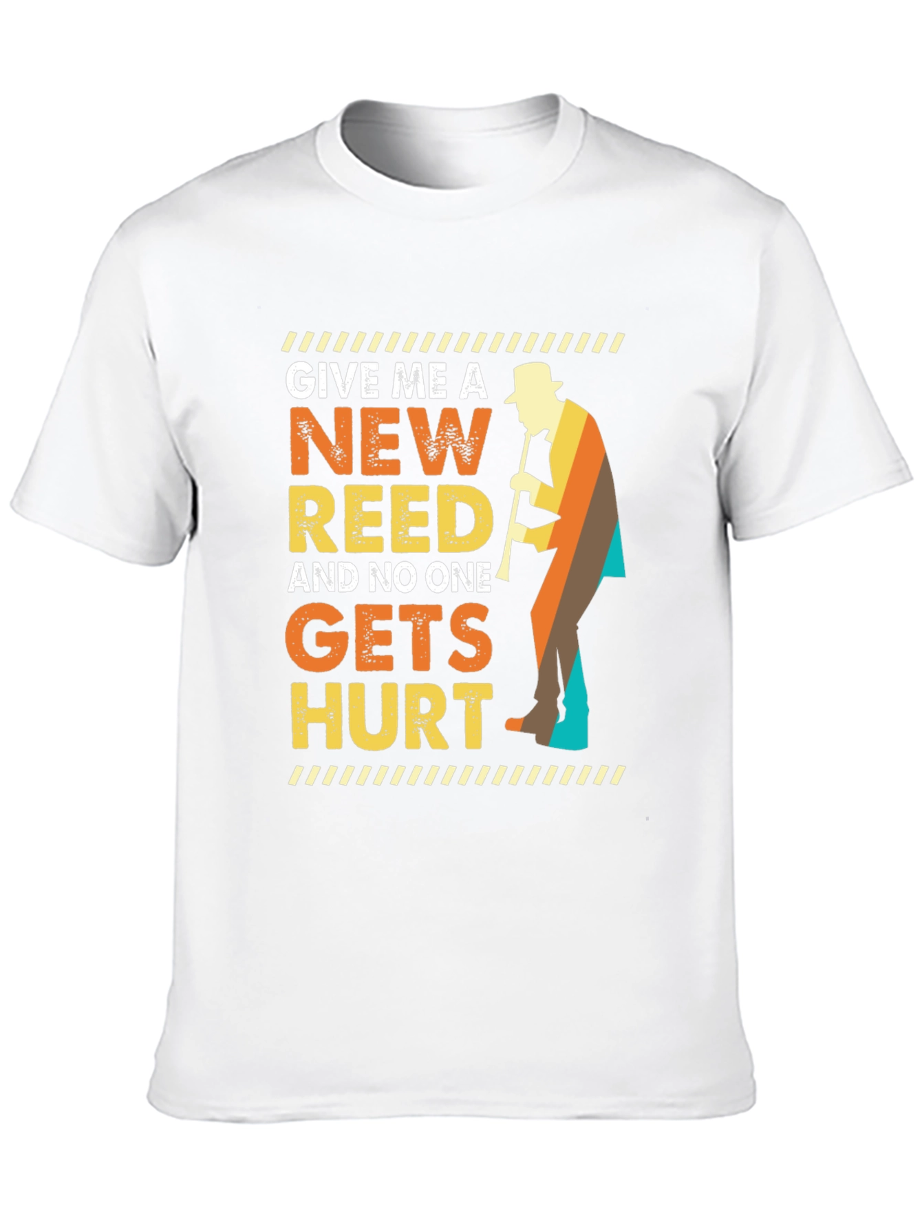 Black New Reed T-Shirt Musician Humor view 10