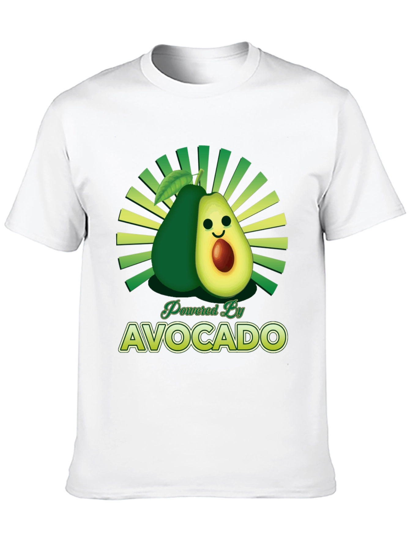 Black Powered by Avocado Graphic T-Shirt view 10