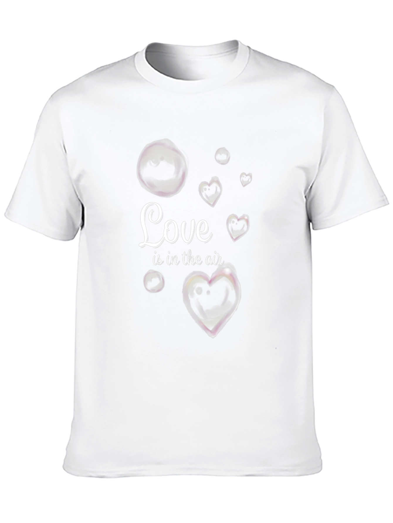 Black Love is in the Air T-Shirt - Romantic Heart Design view 10