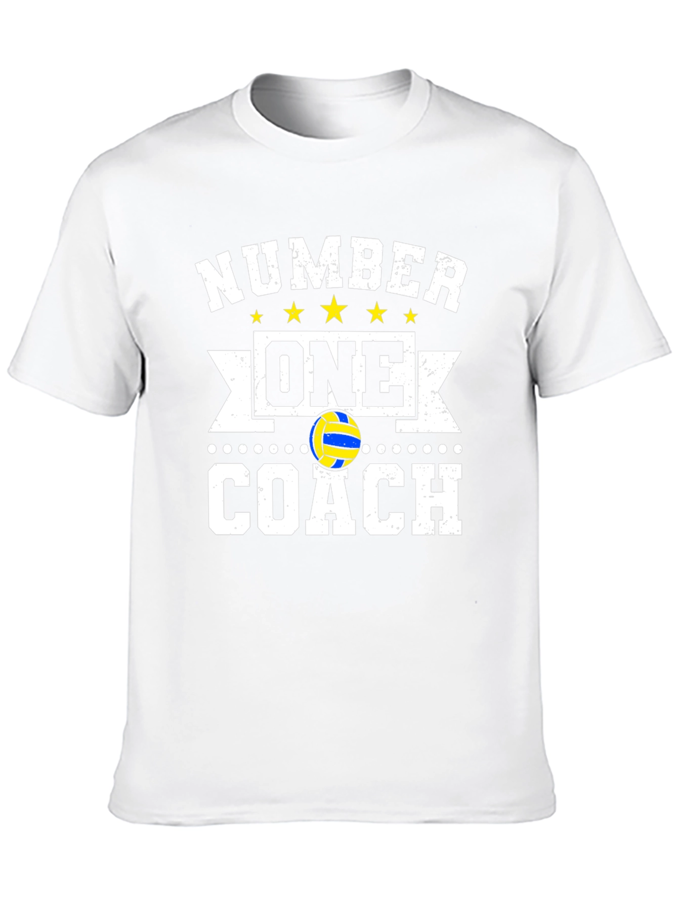 Black Number One Coach Volleyball T-Shirt view 10