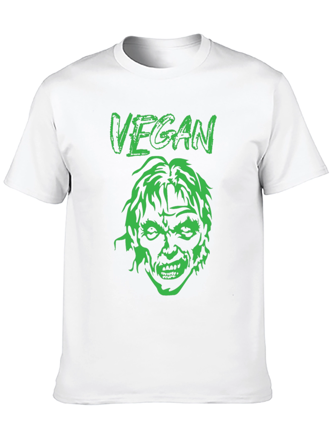Black Vegan Zombie Graphic Tee - Black view 10
