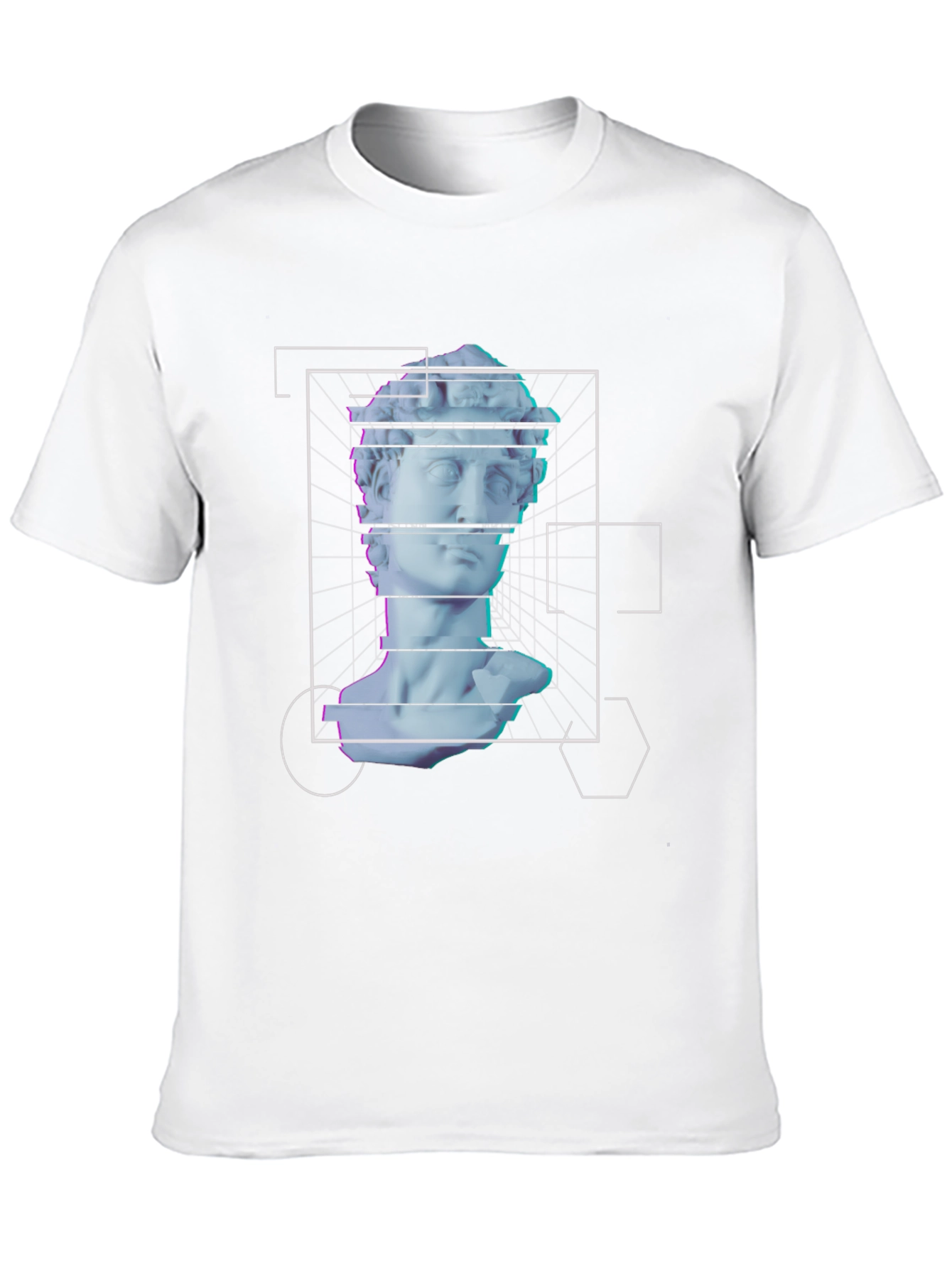 Black Modern Art David T-Shirt view 10