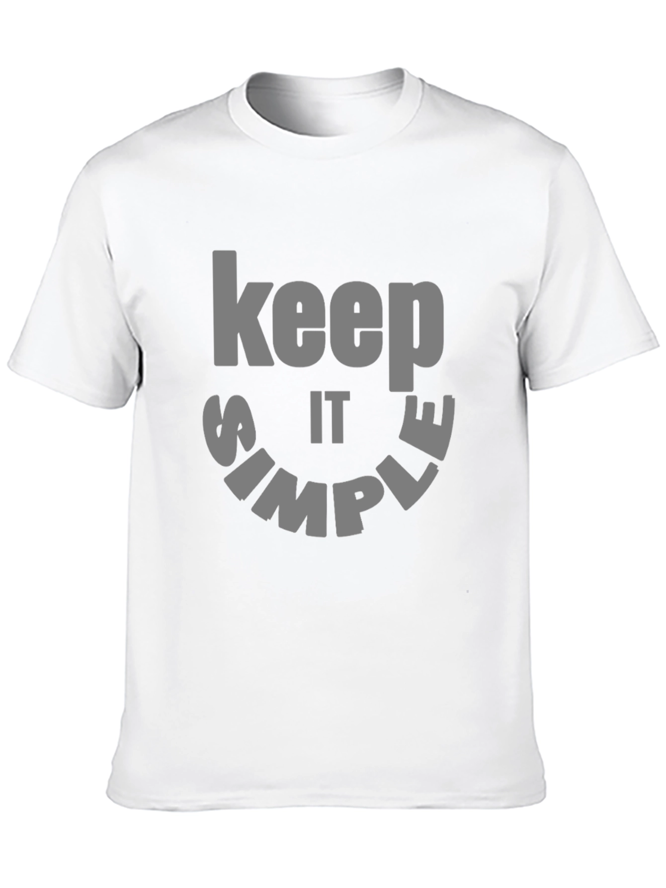Black Keep it Simple Graphic Tee - Black Cotton view 10